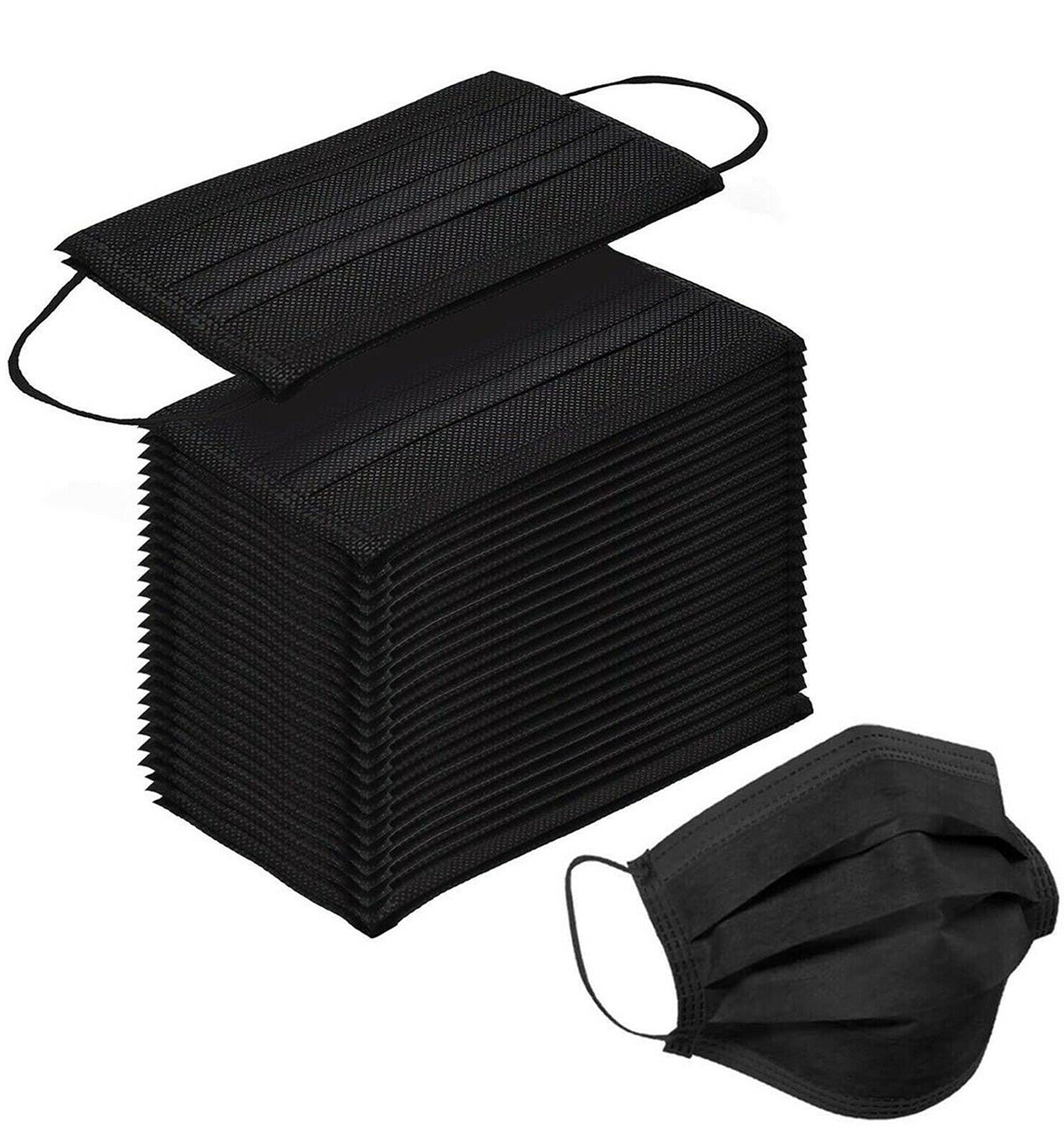 Black Disposable Mask 50 Pcs