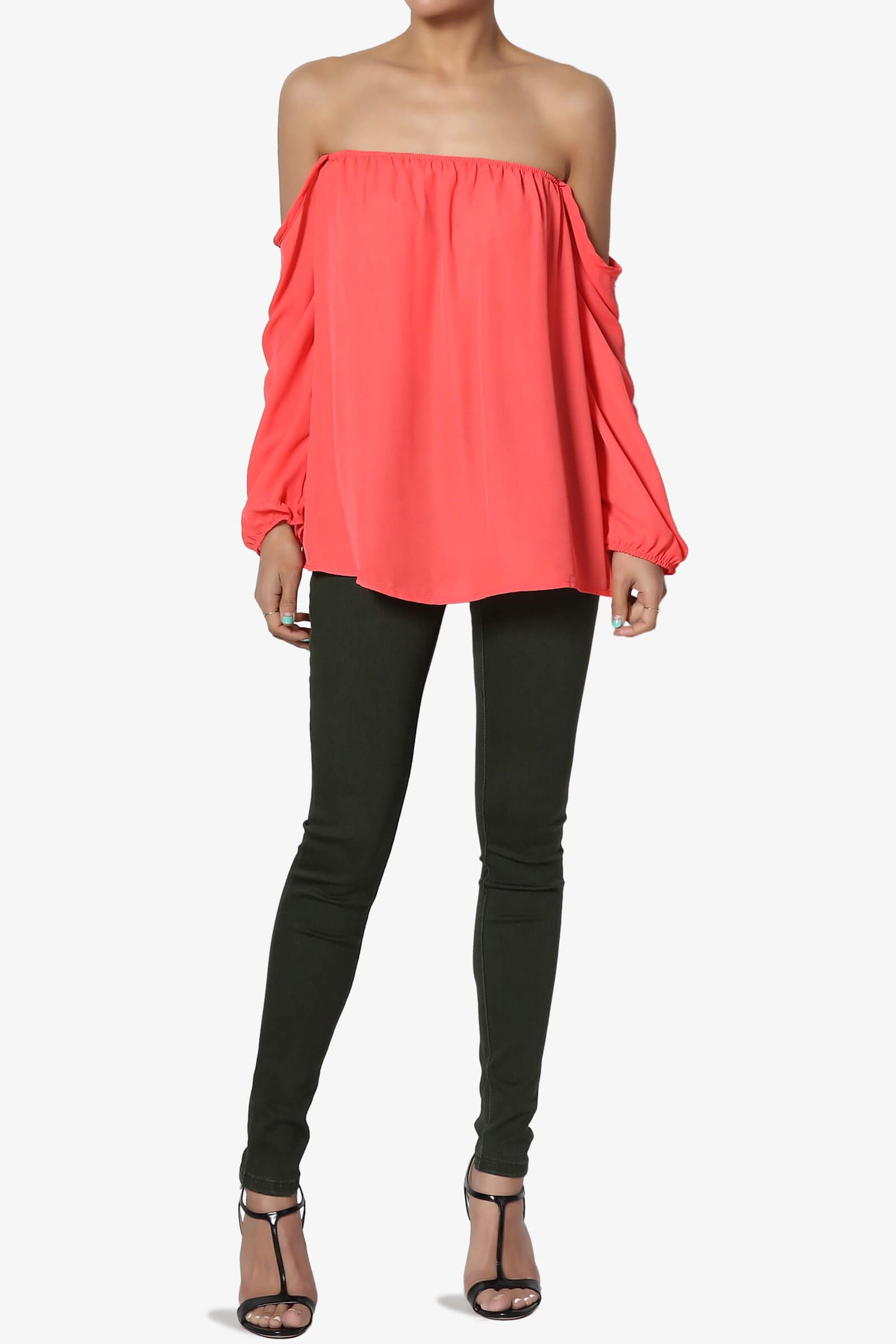Bali Off Shoulder Blouse CORAL_6