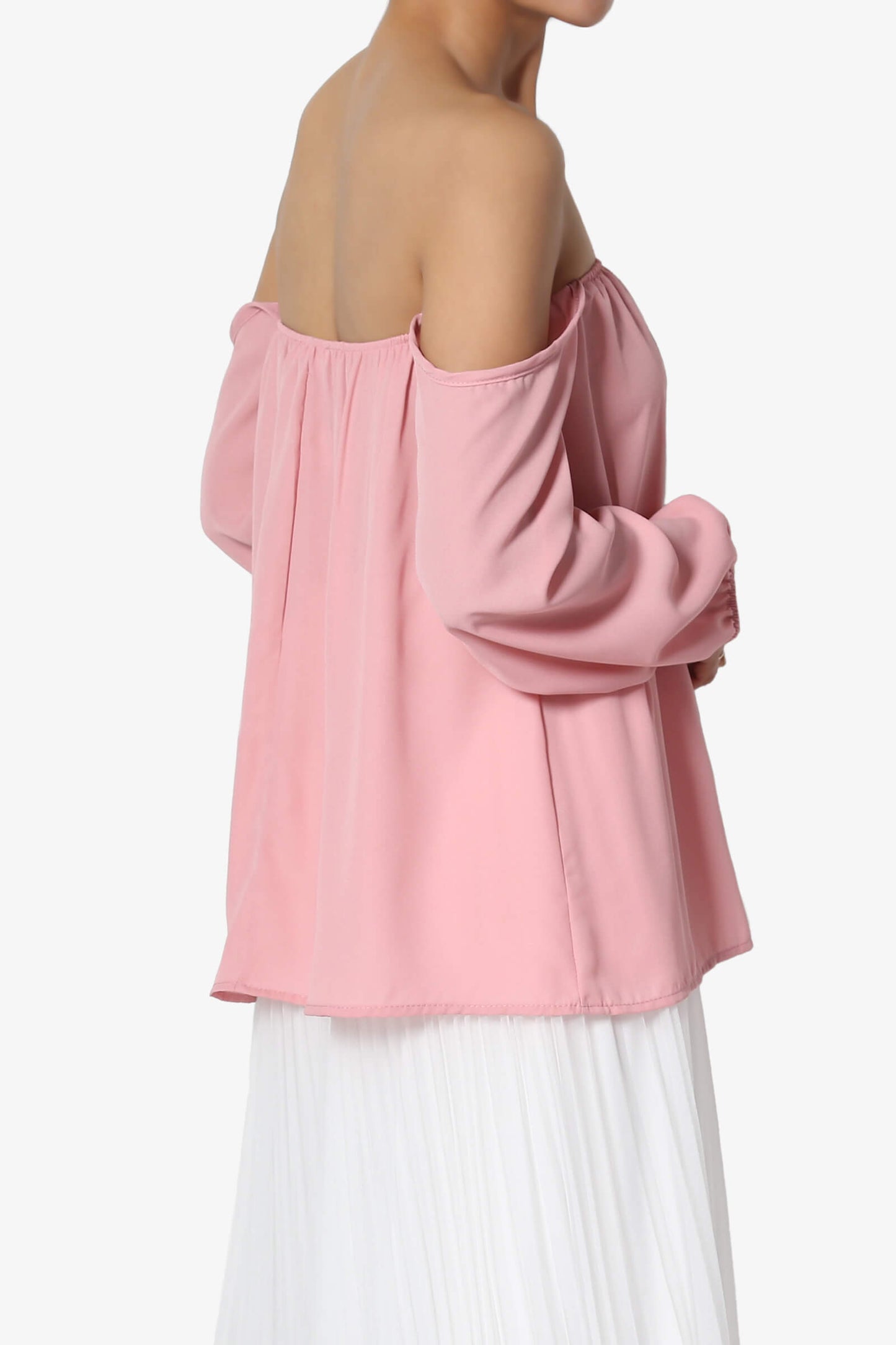 Bali Off Shoulder Blouse DUSTY PINK_4