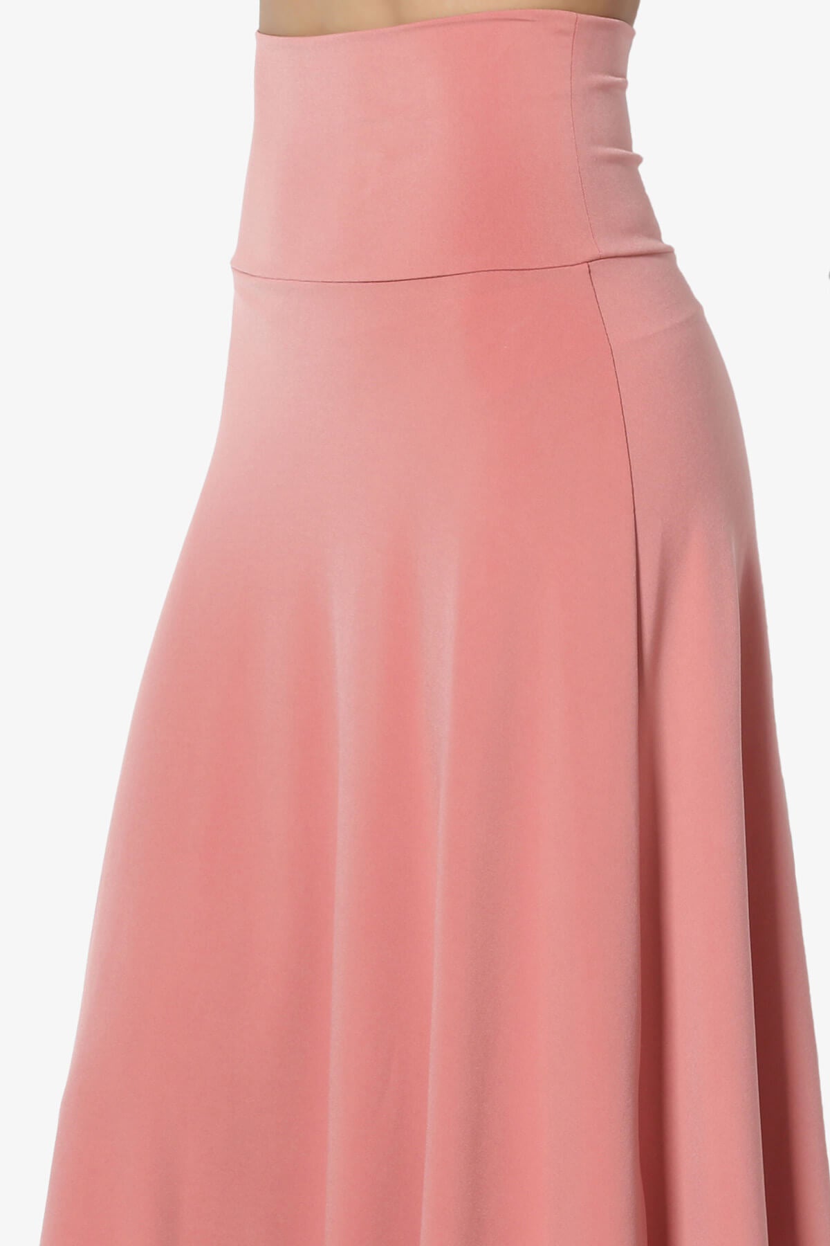 Nolan Stretch Flared Knee Skirt ASH ROSE_5