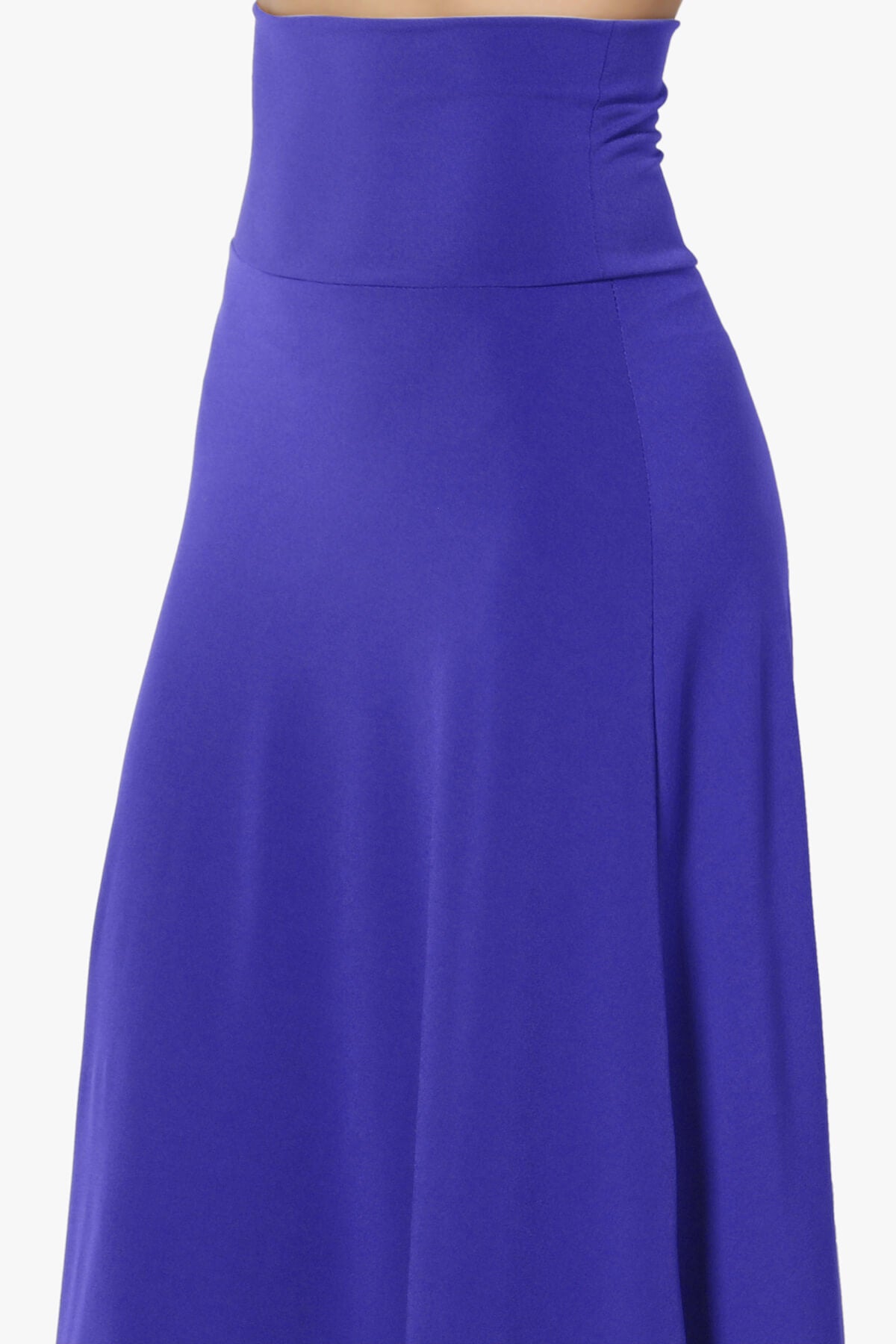 Nolan Stretch Flared Knee Skirt BRIGHT BLUE_5