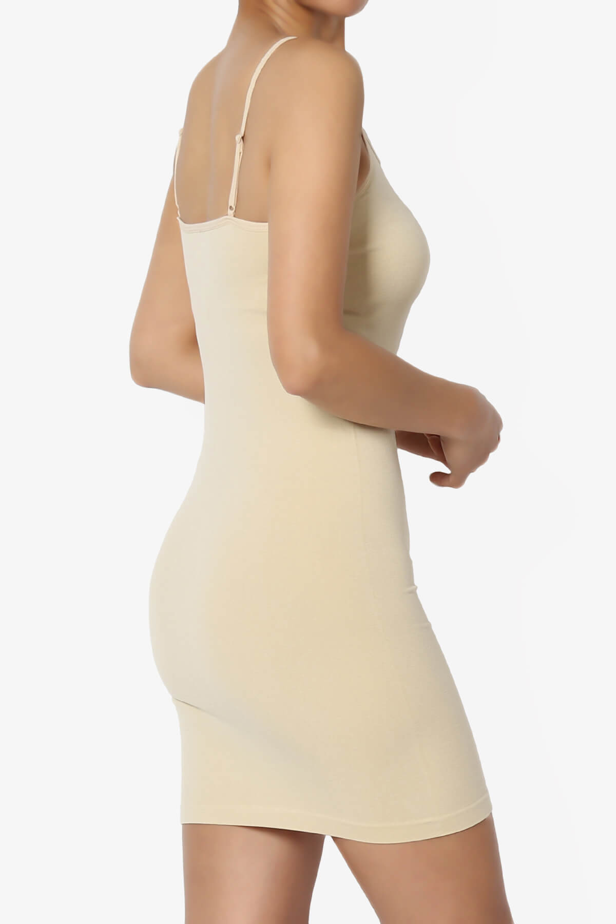 Olivarra Seamless Slip Dress NUDE_4