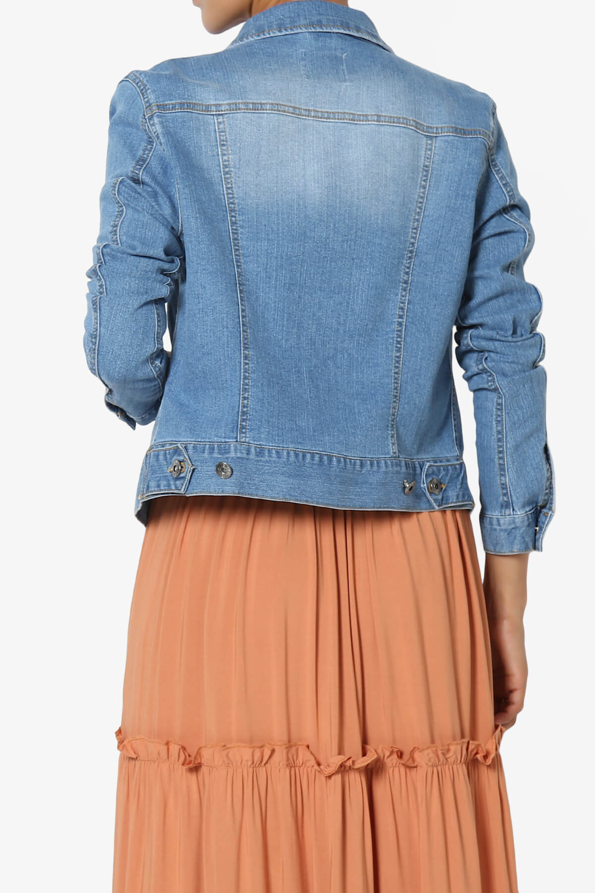 Plim Washed Slim Denim Jacket LIGHT BLUE_2