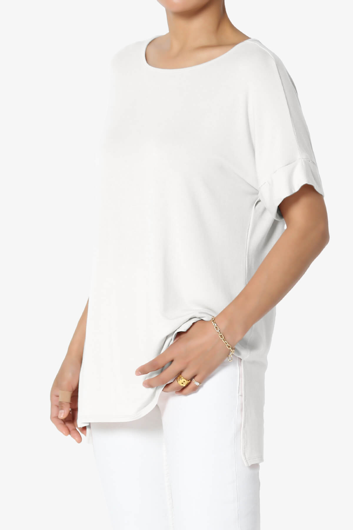 Poloma Modal Jersey Boat Neck Top BONE_3