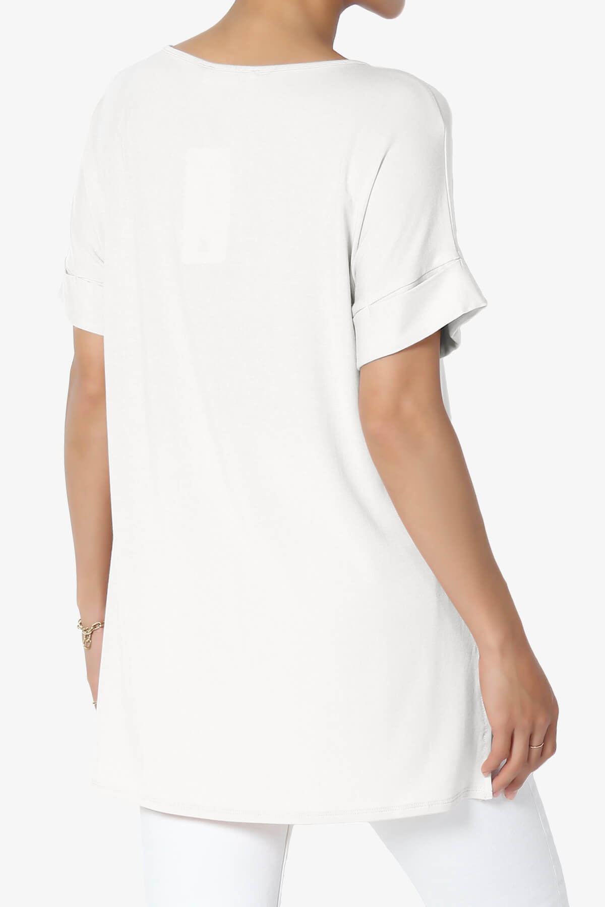 Poloma Modal Jersey Boat Neck Top BONE_4