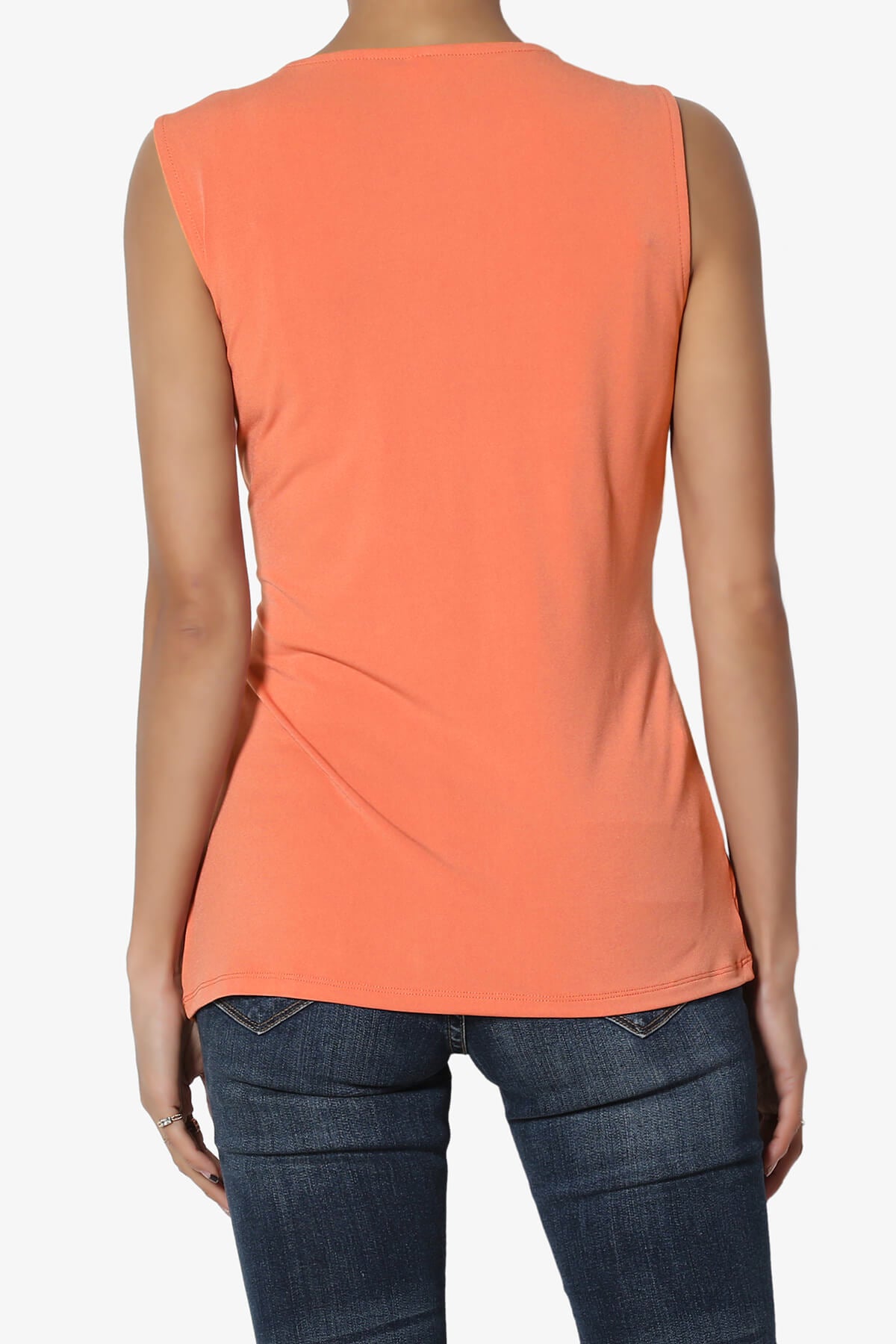 Qutie Knot Front Tank Top ASH COPPER_2