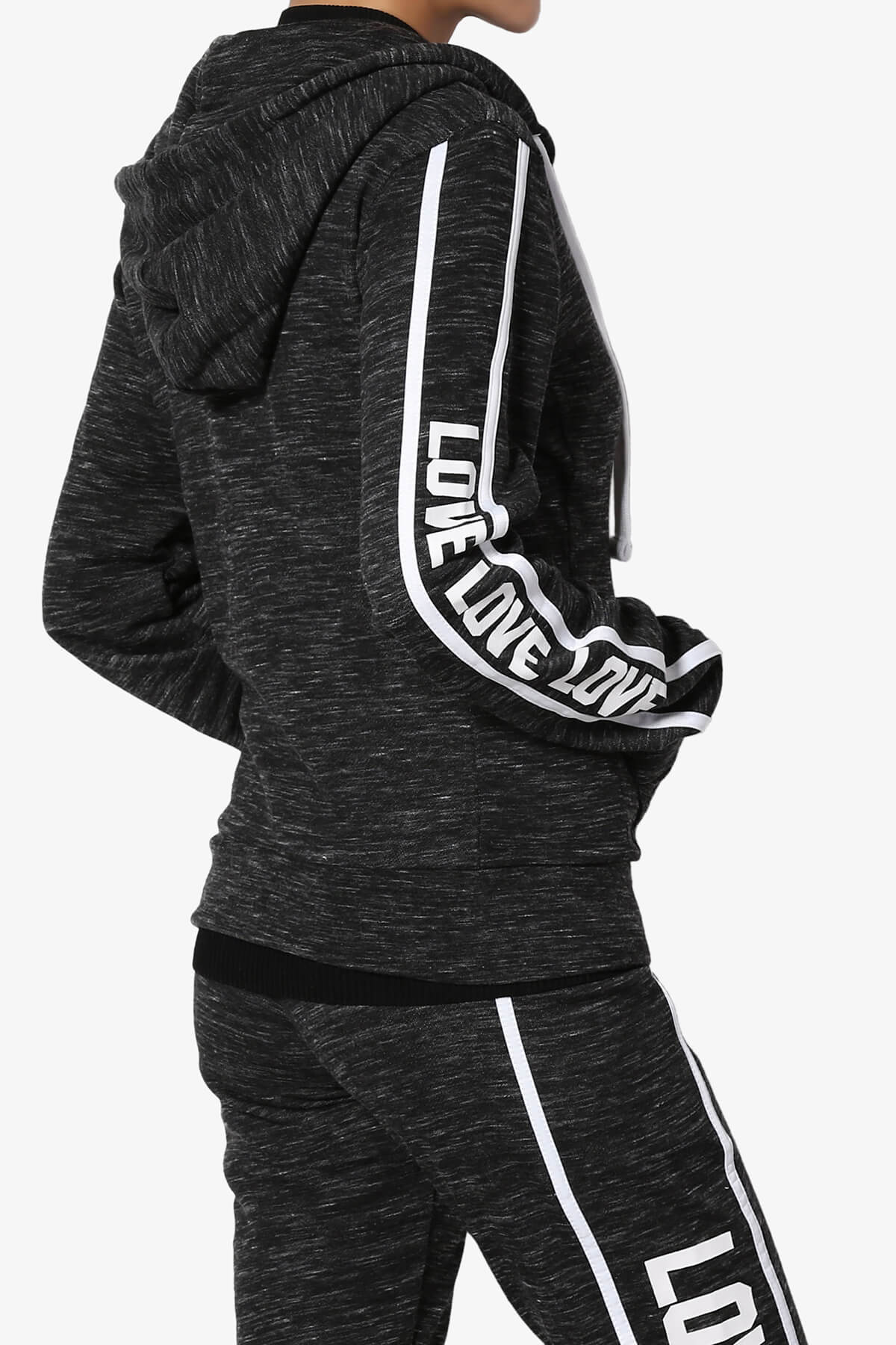 Shawnee Love Zip-Up Hoodie Jacket CHARCOAL_4