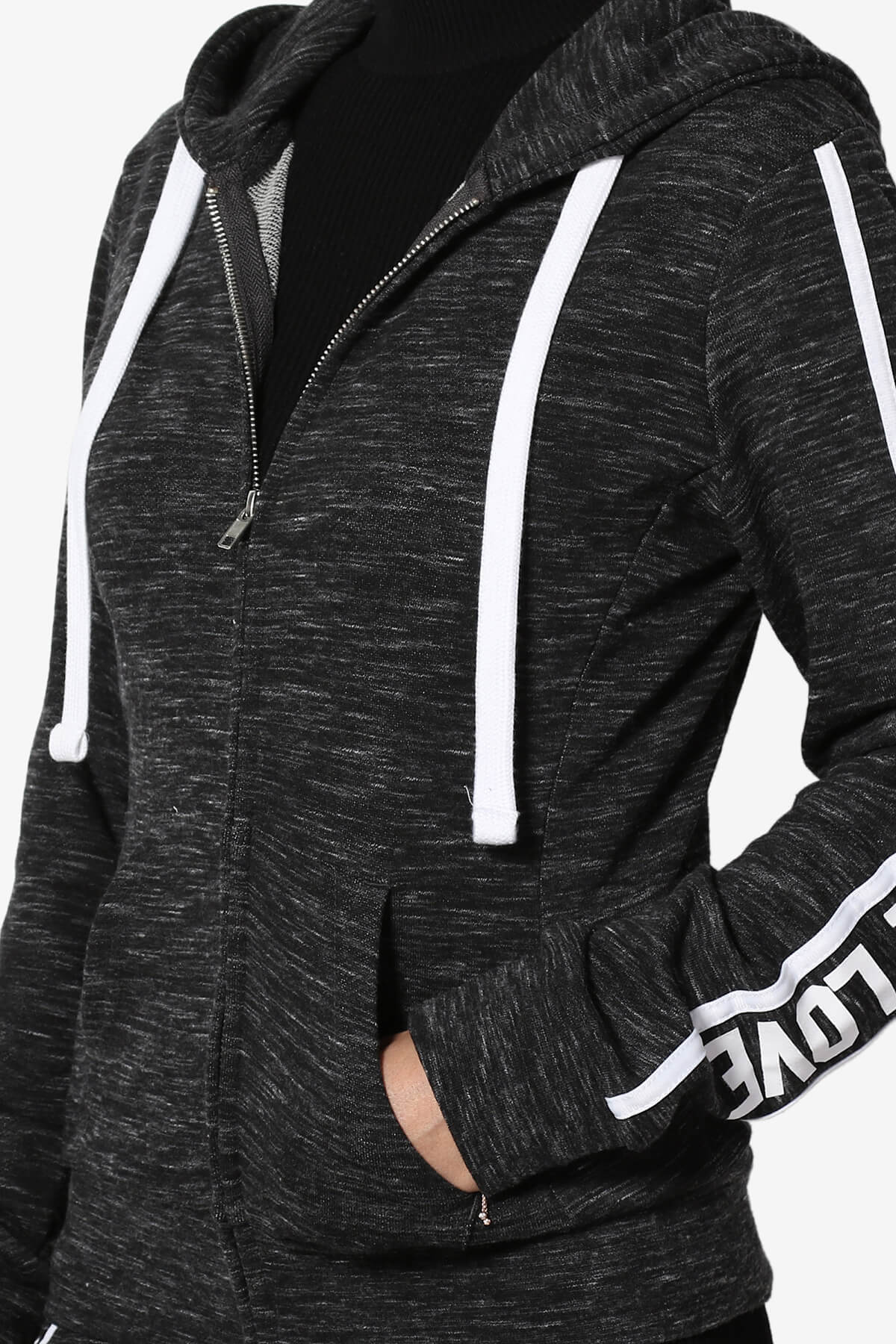 Shawnee Love Zip-Up Hoodie Jacket CHARCOAL_5