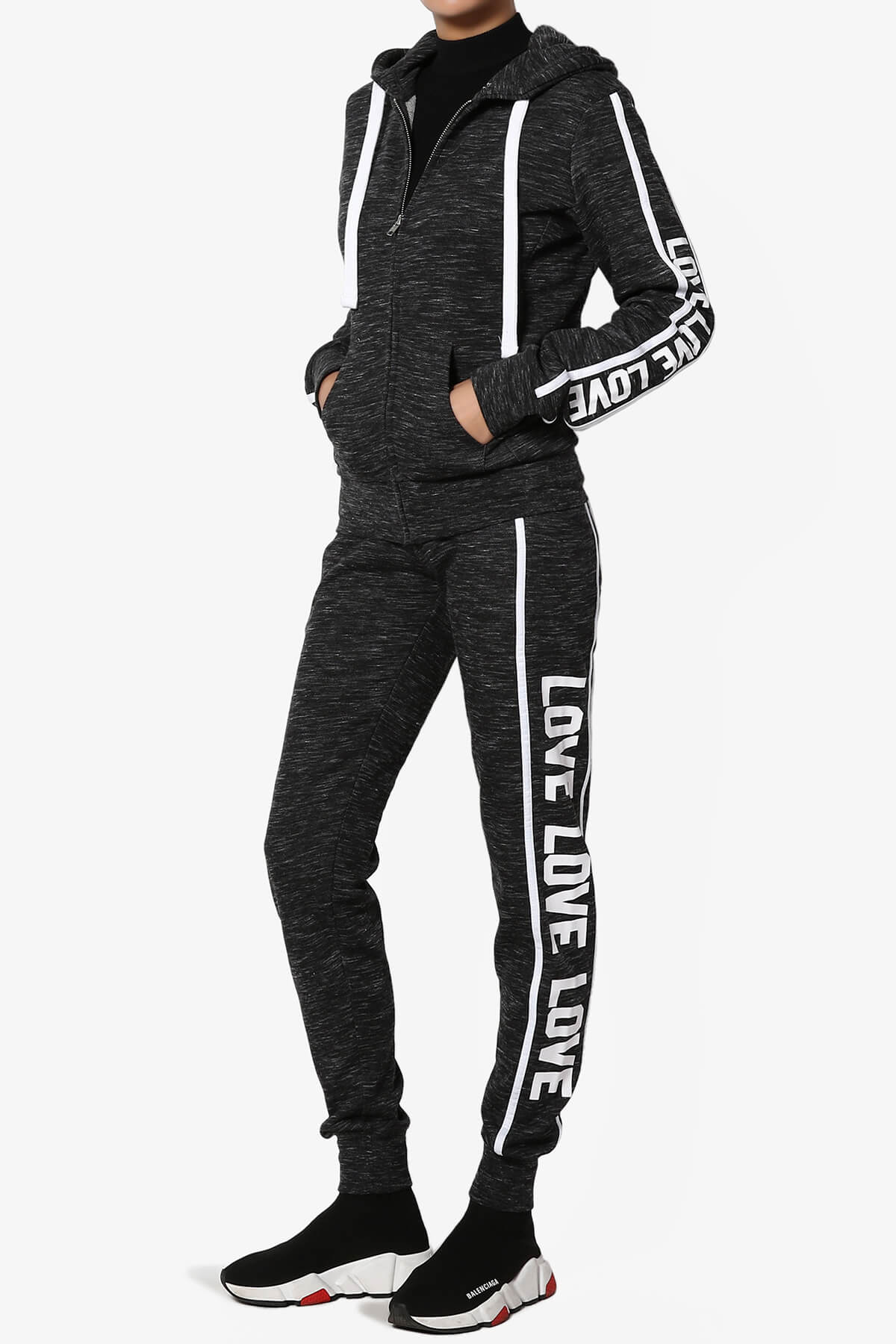 Shawnee Love Zip-Up Hoodie Jacket CHARCOAL_6