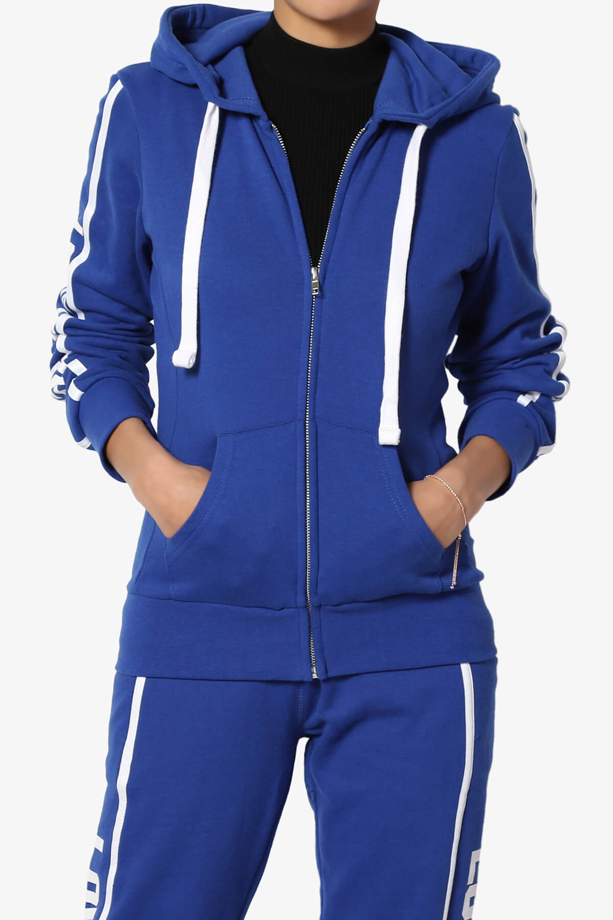 Shawnee Love Zip-Up Hoodie Jacket ROYAL BLUE_1