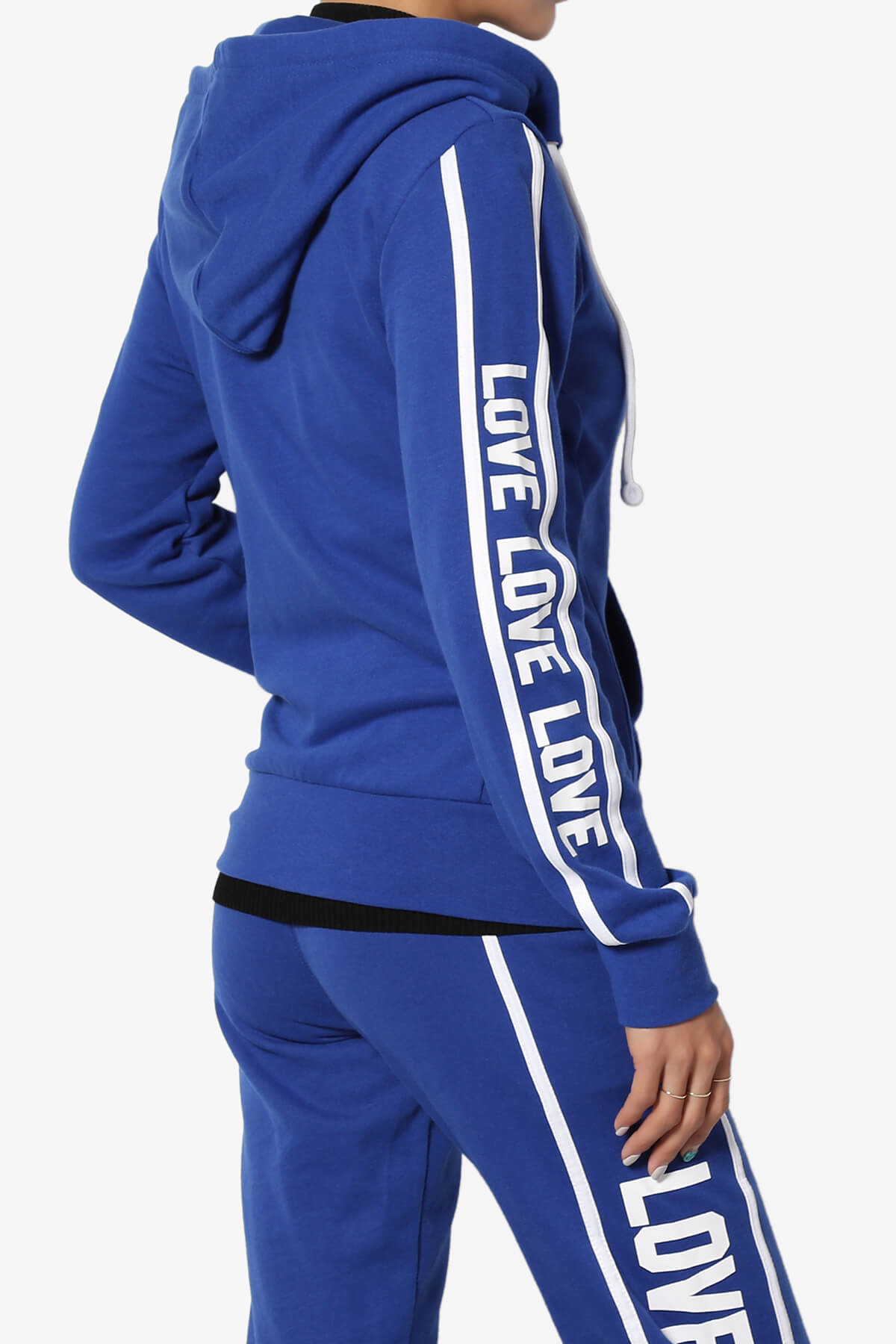 Shawnee Love Zip-Up Hoodie Jacket ROYAL BLUE_4