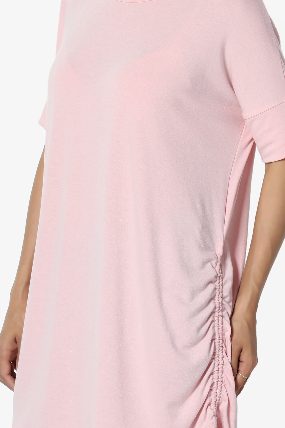 Selenna Jersey Ruched Top DUSTY PINK_5