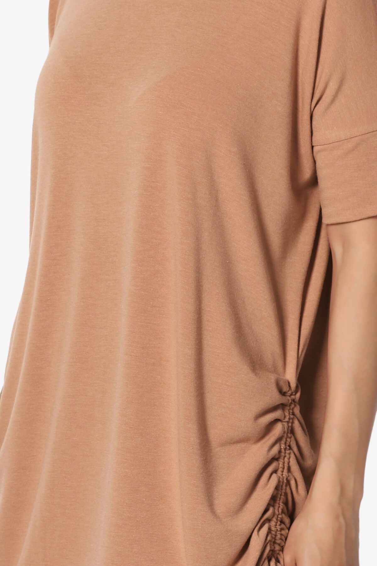 Selenna Jersey Ruched Top EGG SHELL_5