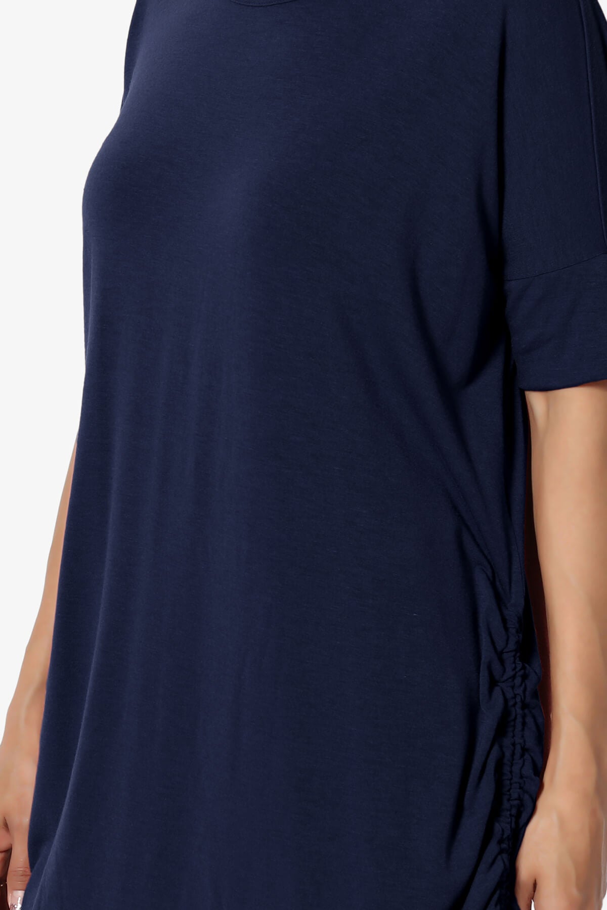 Selenna Jersey Ruched Top NAVY_5