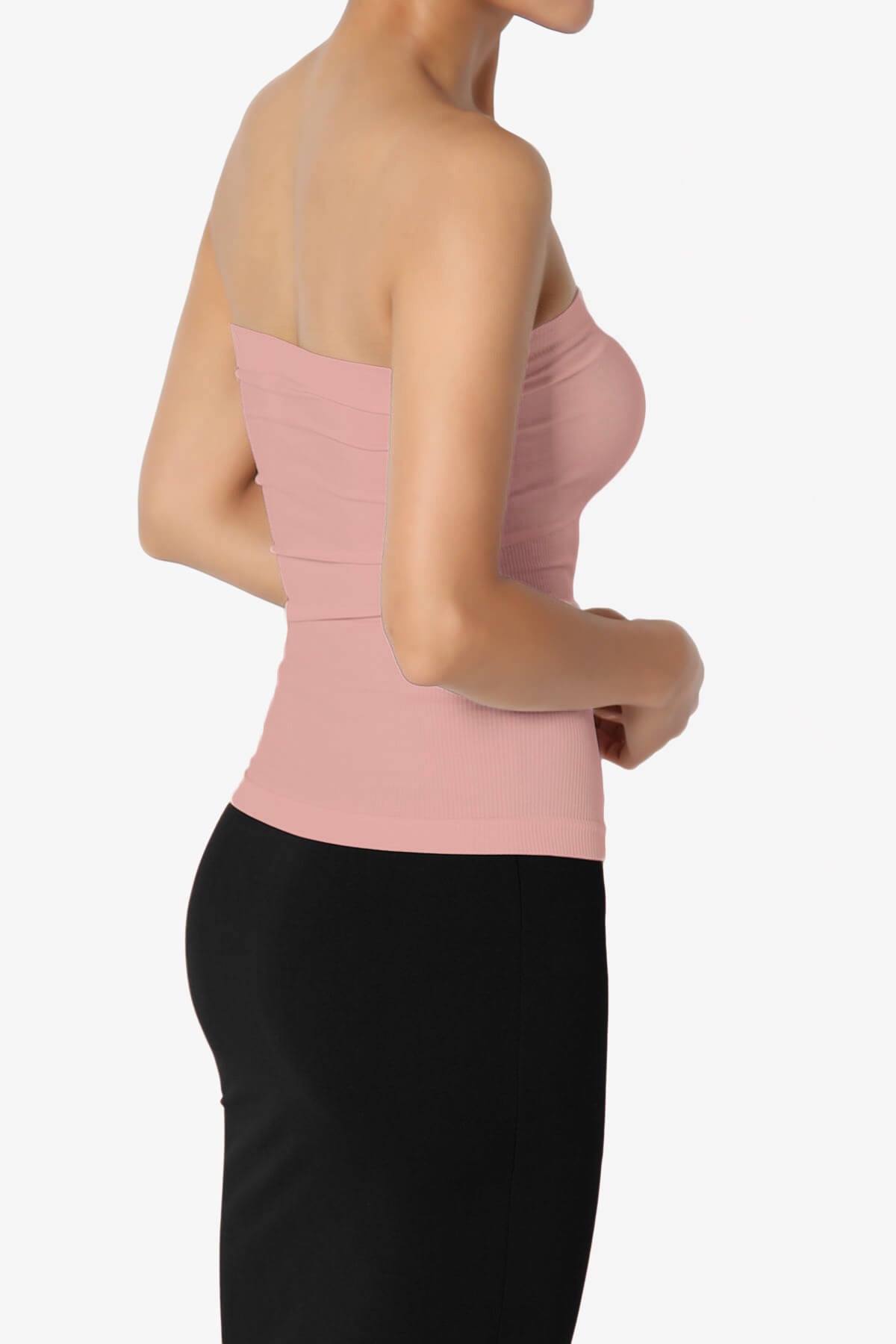 Ellenie Strapless Sealmess Tube Top DUSTY ROSE_4