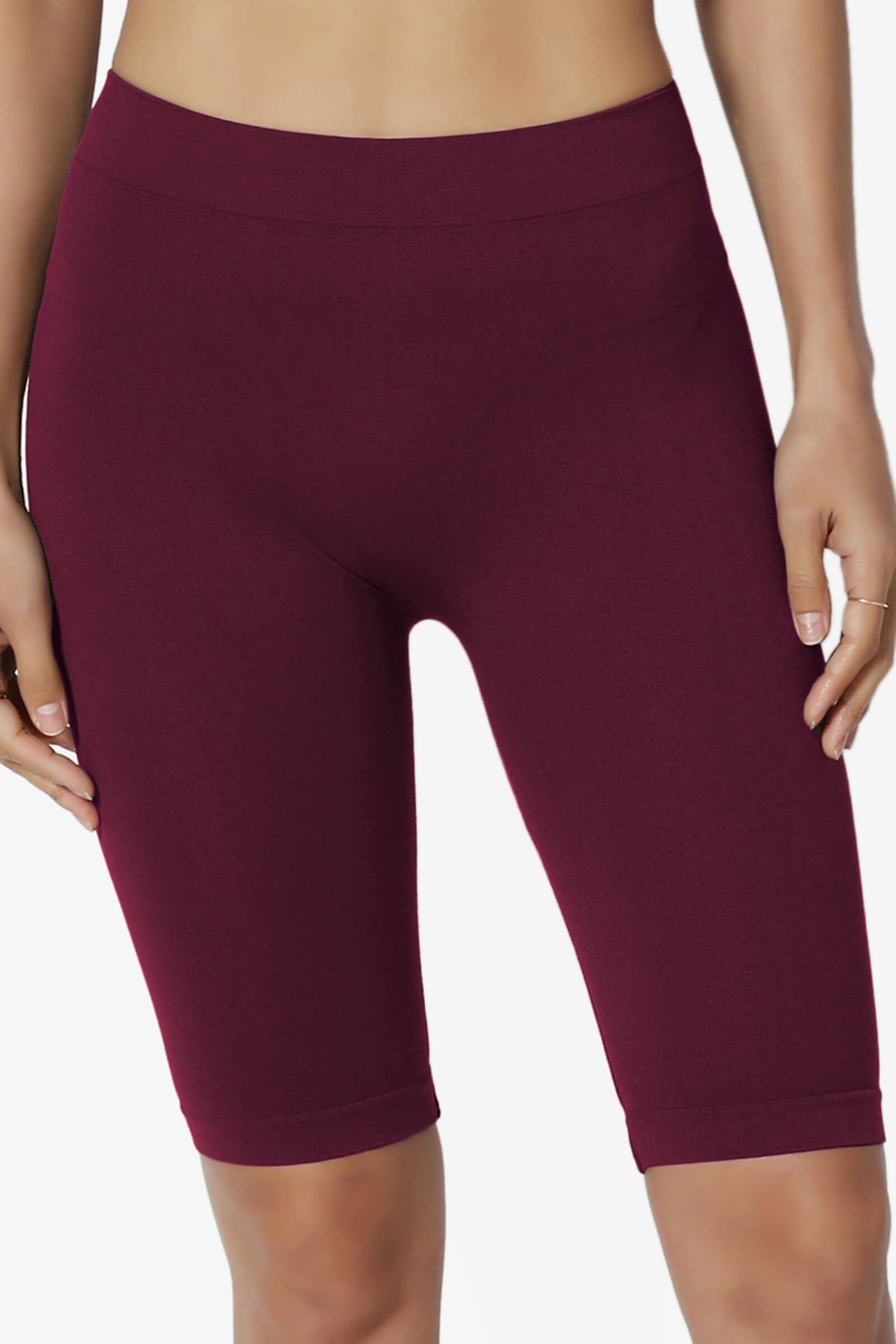Tivoli Seamless Bermuda Short Leggings BURGUNDY_2