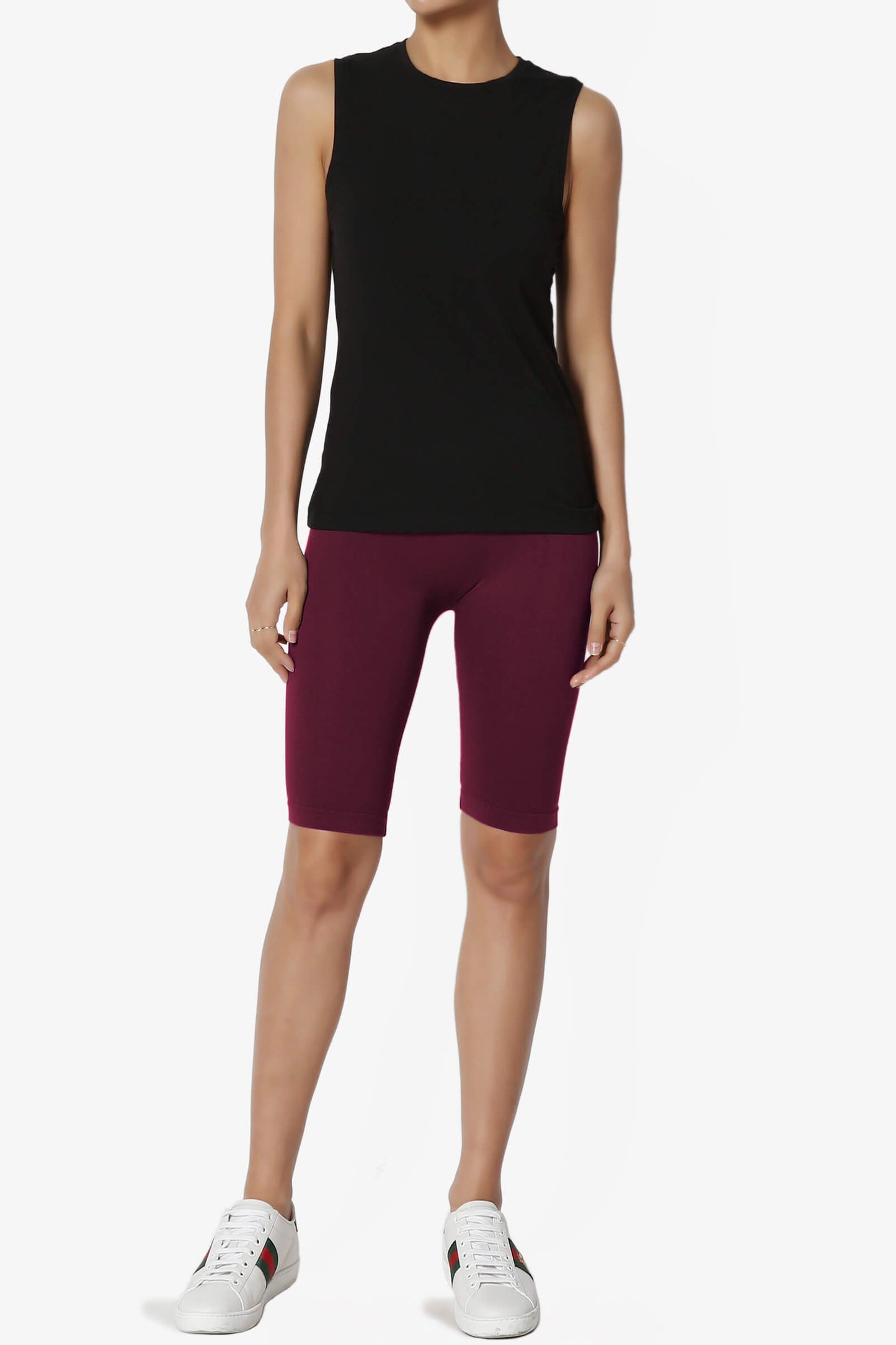 Tivoli Seamless Bermuda Short Leggings BURGUNDY_6