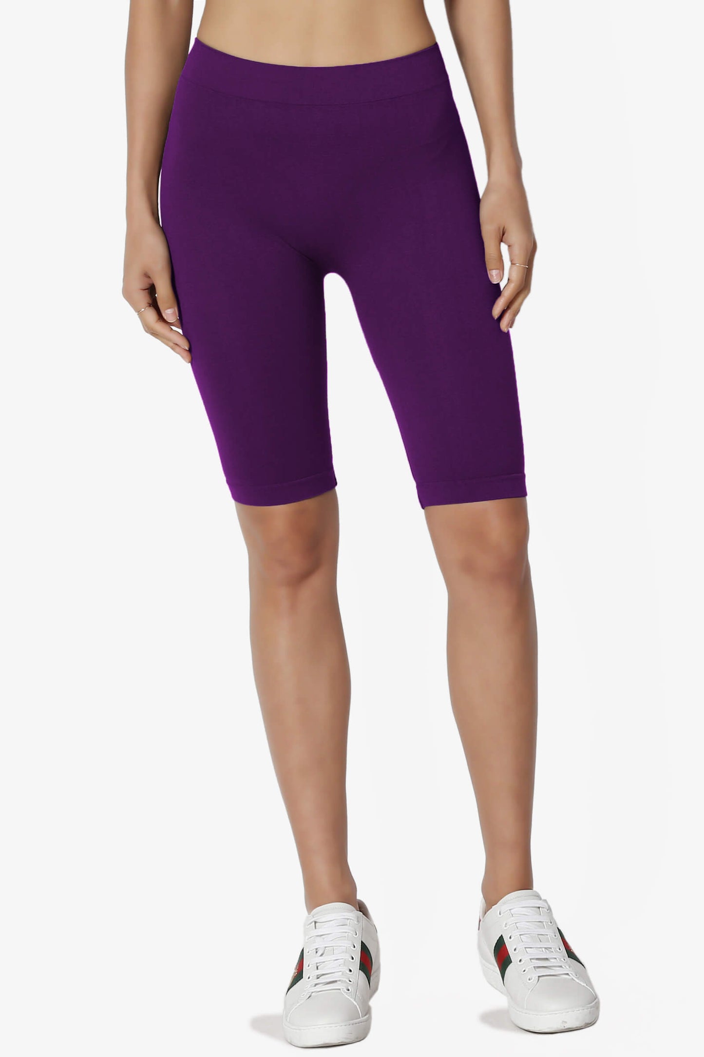 Tivoli Seamless Bermuda Short Leggings DARK PURPLE_1