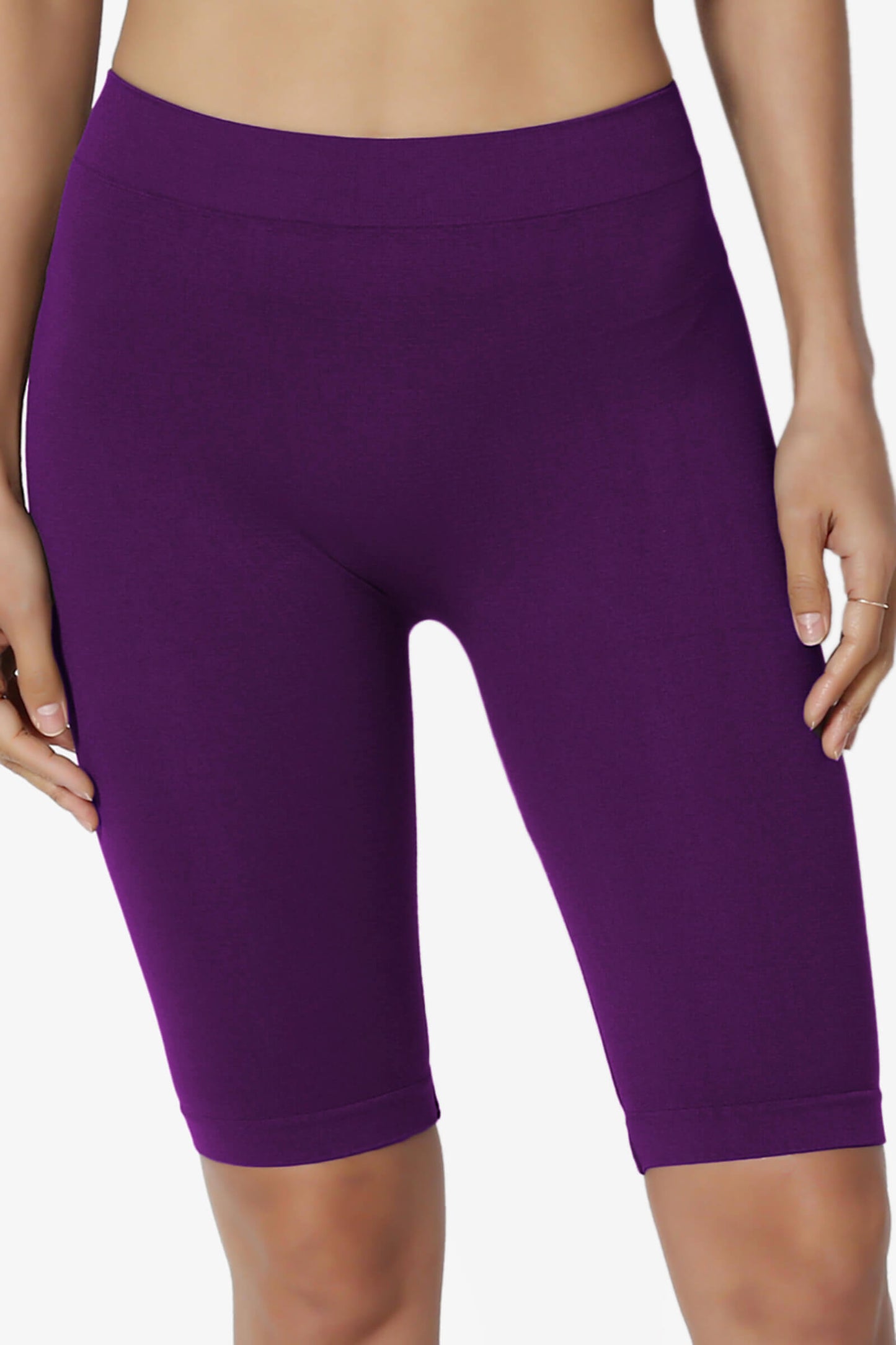 Tivoli Seamless Bermuda Short Leggings DARK PURPLE_2
