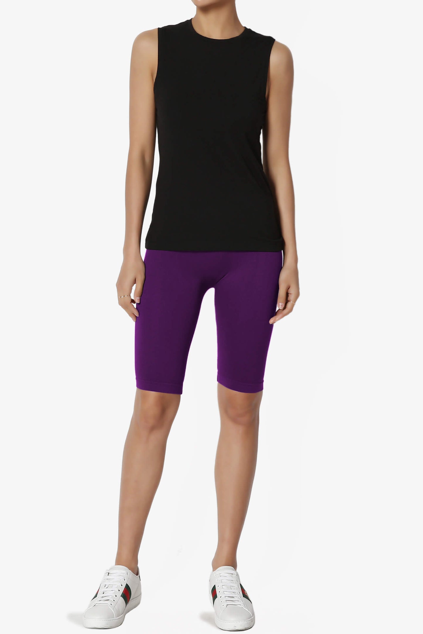 Tivoli Seamless Bermuda Short Leggings DARK PURPLE_6