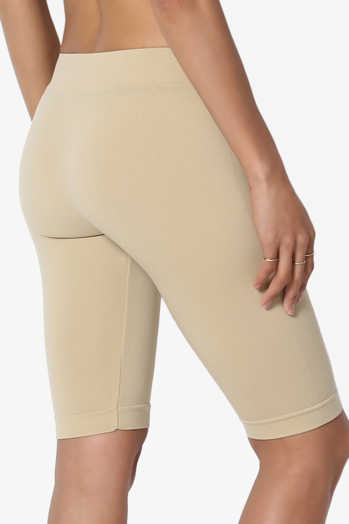 Tivoli Seamless Bermuda Short Leggings KHAKI_4