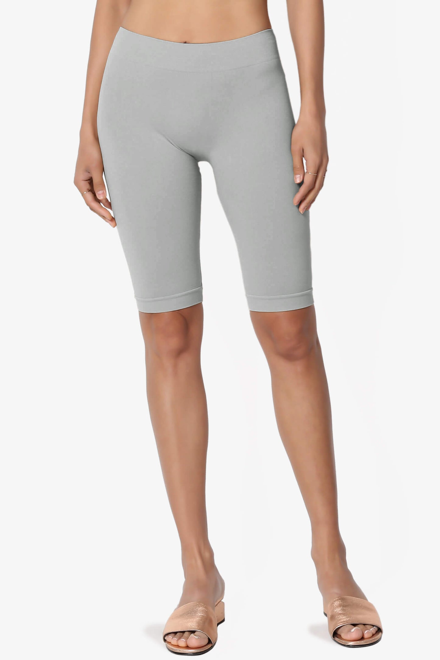 Tivoli Seamless Bermuda Short Leggings LIGHT GREY_1