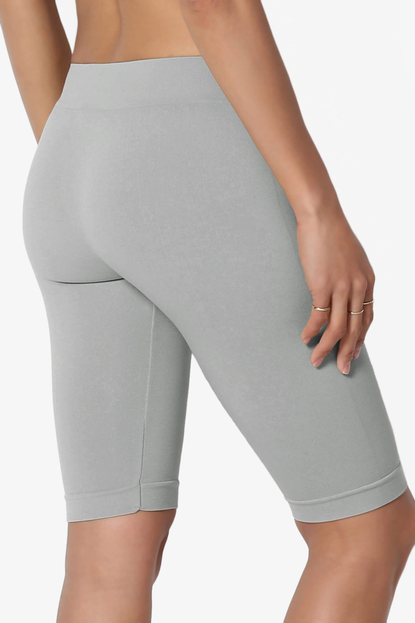 Tivoli Seamless Bermuda Short Leggings LIGHT GREY_4