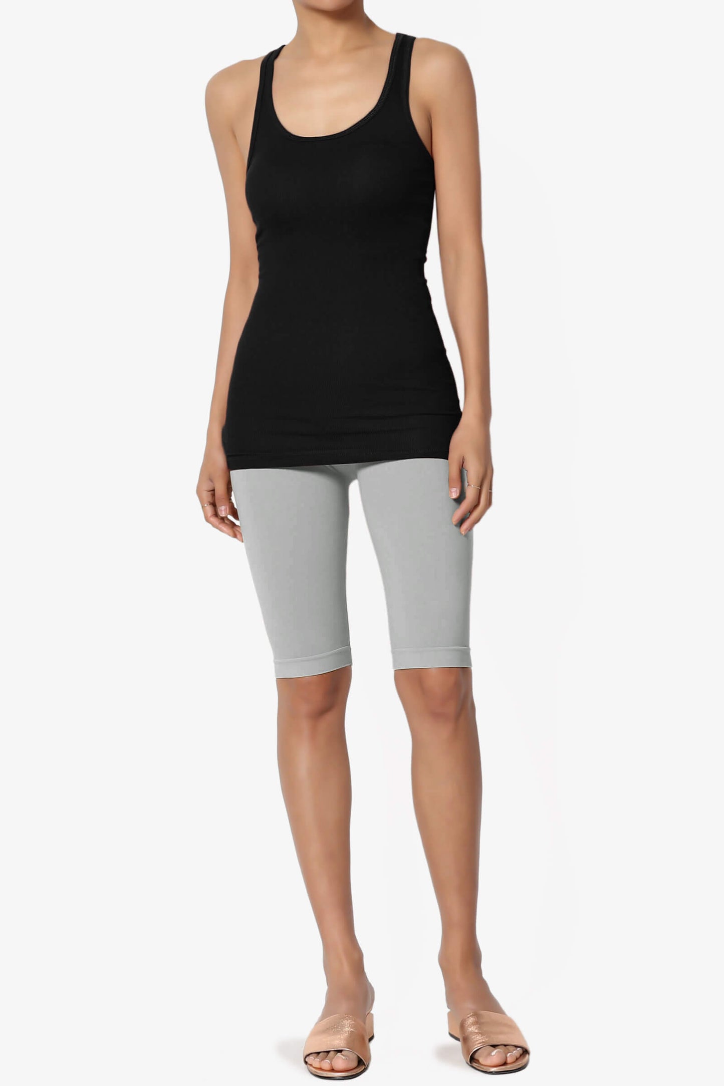 Tivoli Seamless Bermuda Short Leggings LIGHT GREY_6