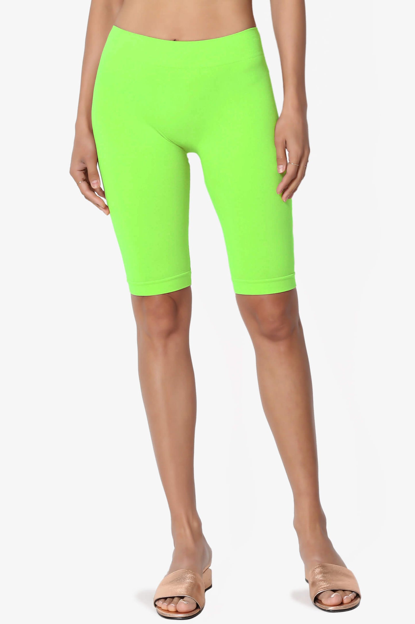 Tivoli Seamless Bermuda Short Leggings NEON GREEN_1