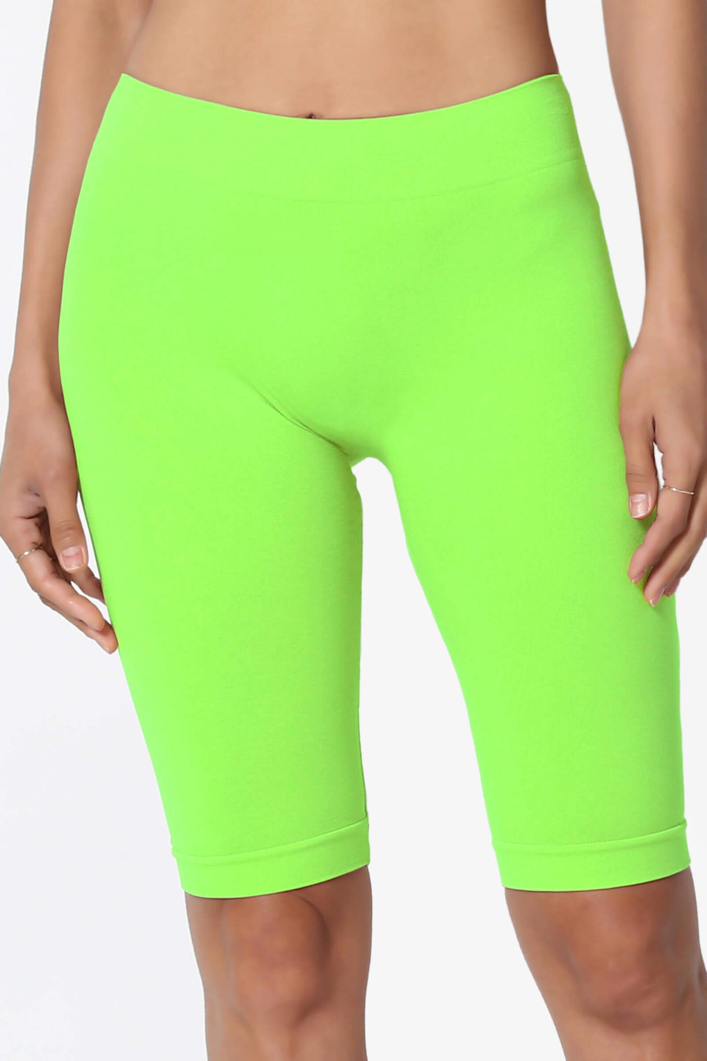 Tivoli Seamless Bermuda Short Leggings NEON GREEN_2