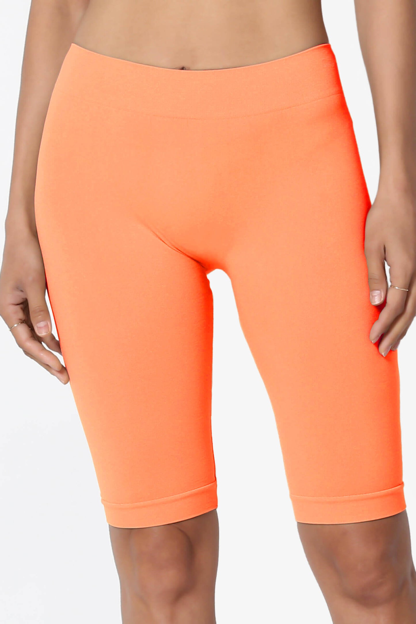 Tivoli Seamless Bermuda Short Leggings NEON ORANGE_2