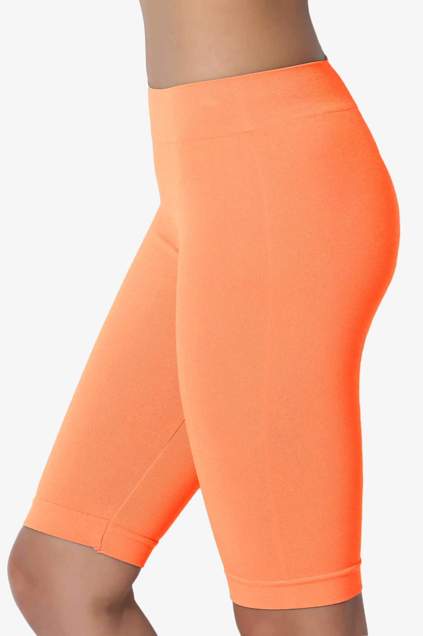 Tivoli Seamless Bermuda Short Leggings NEON ORANGE_5