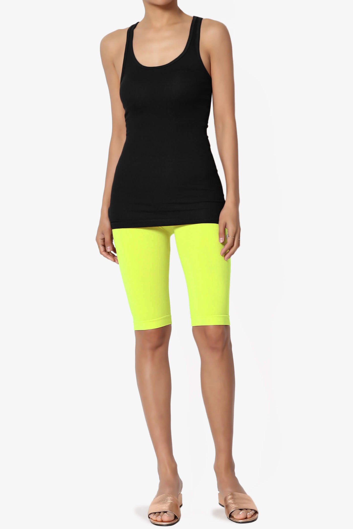 Tivoli Seamless Bermuda Short Leggings NEON YELLOW_6