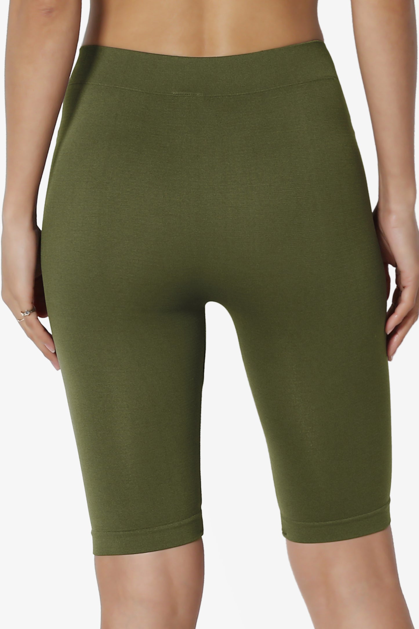 Tivoli Seamless Bermuda Short Leggings OLIVE_3