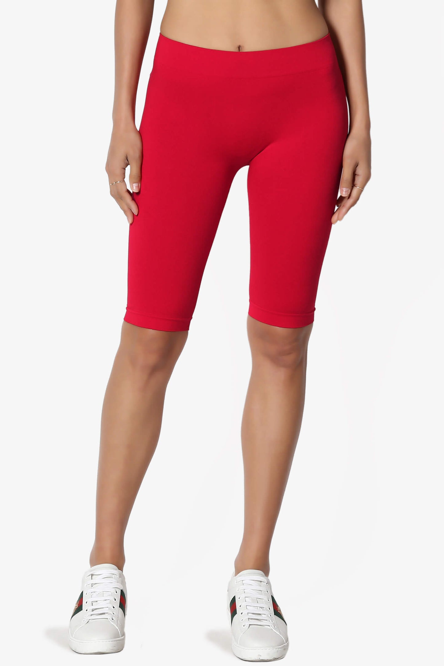 Tivoli Seamless Bermuda Short Leggings RED_1