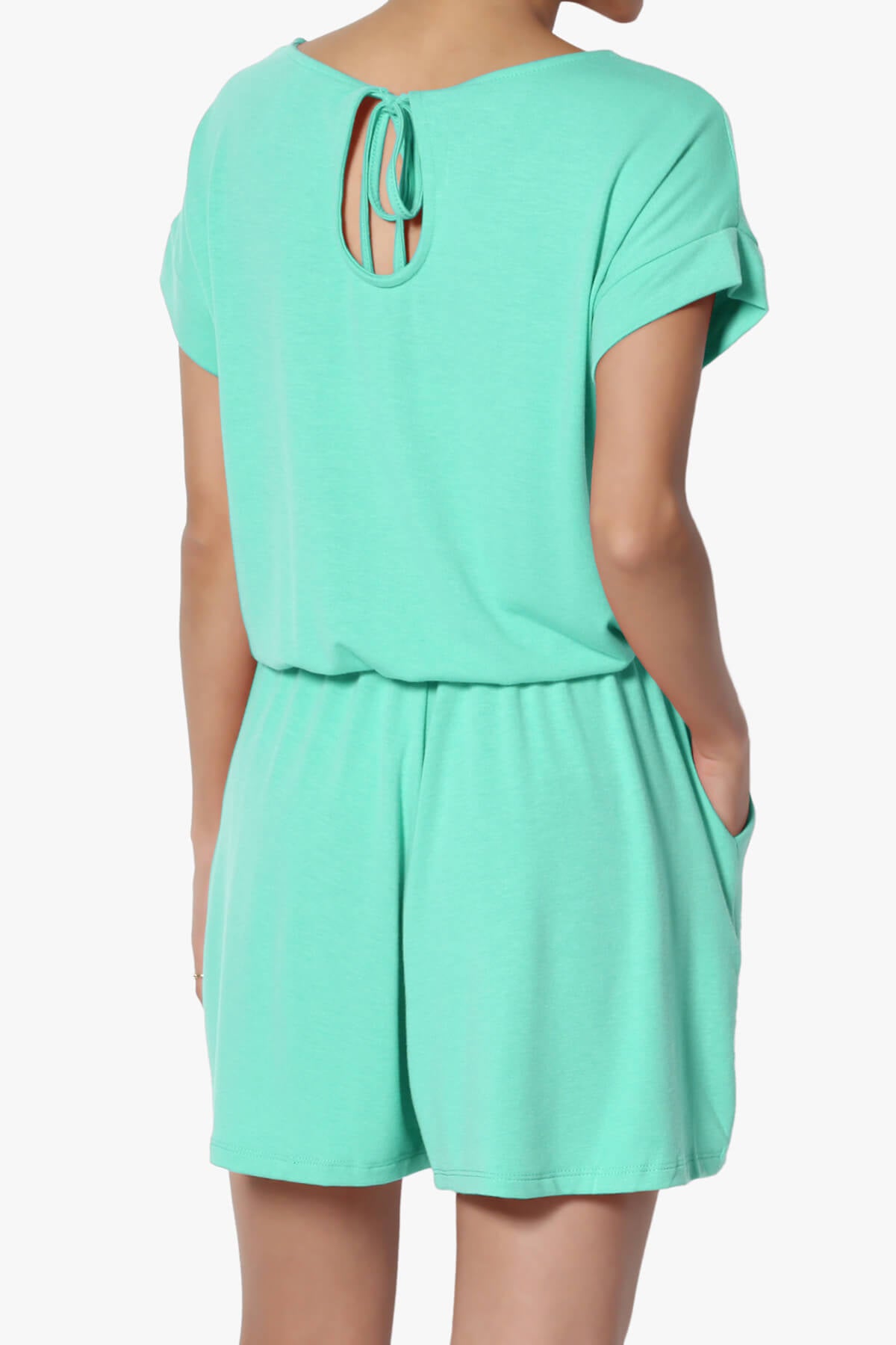 Tina Short Sleeve Jersey Romper MINT_2