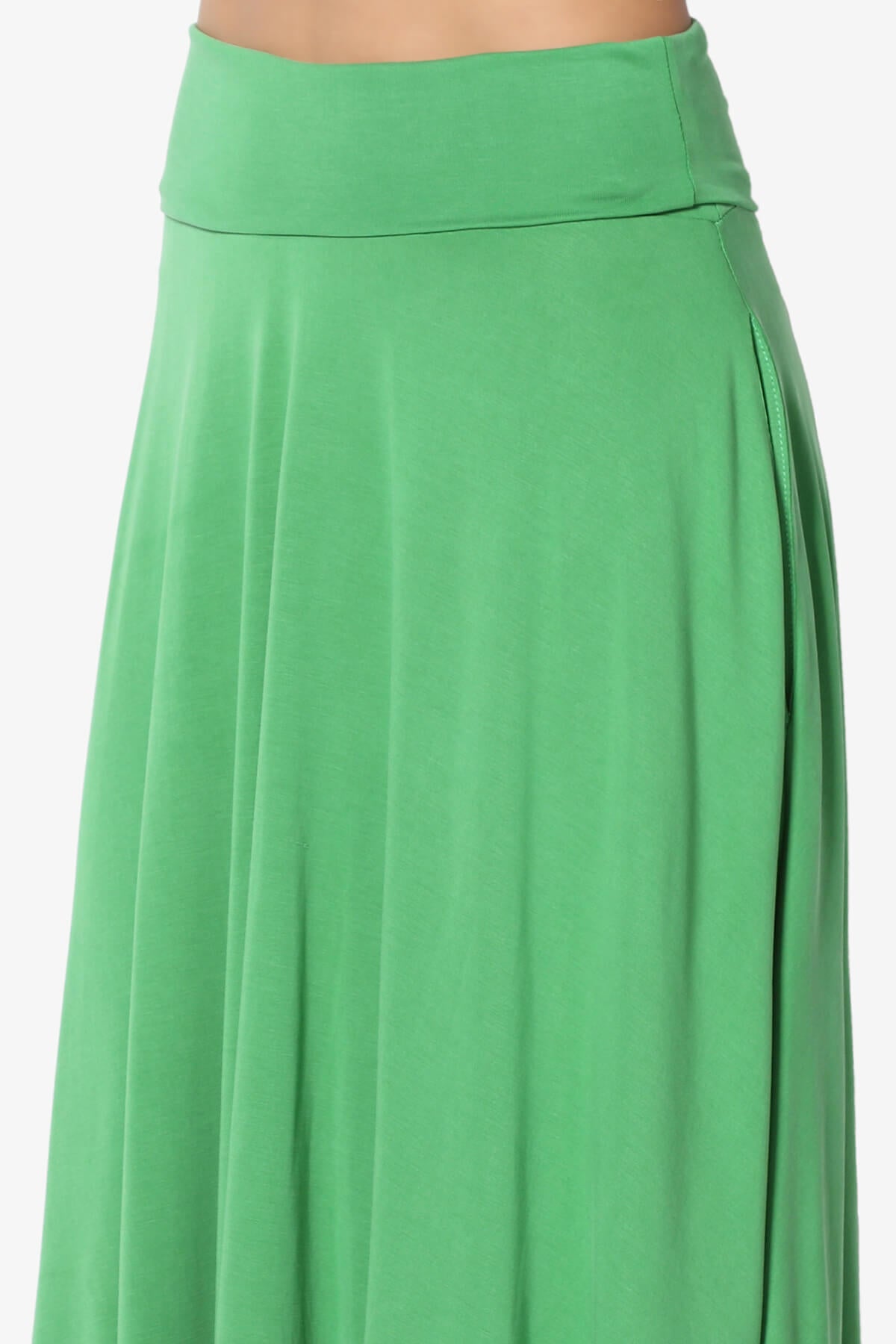 Jubilant Pocket Swing Midi Skirt LIME_5