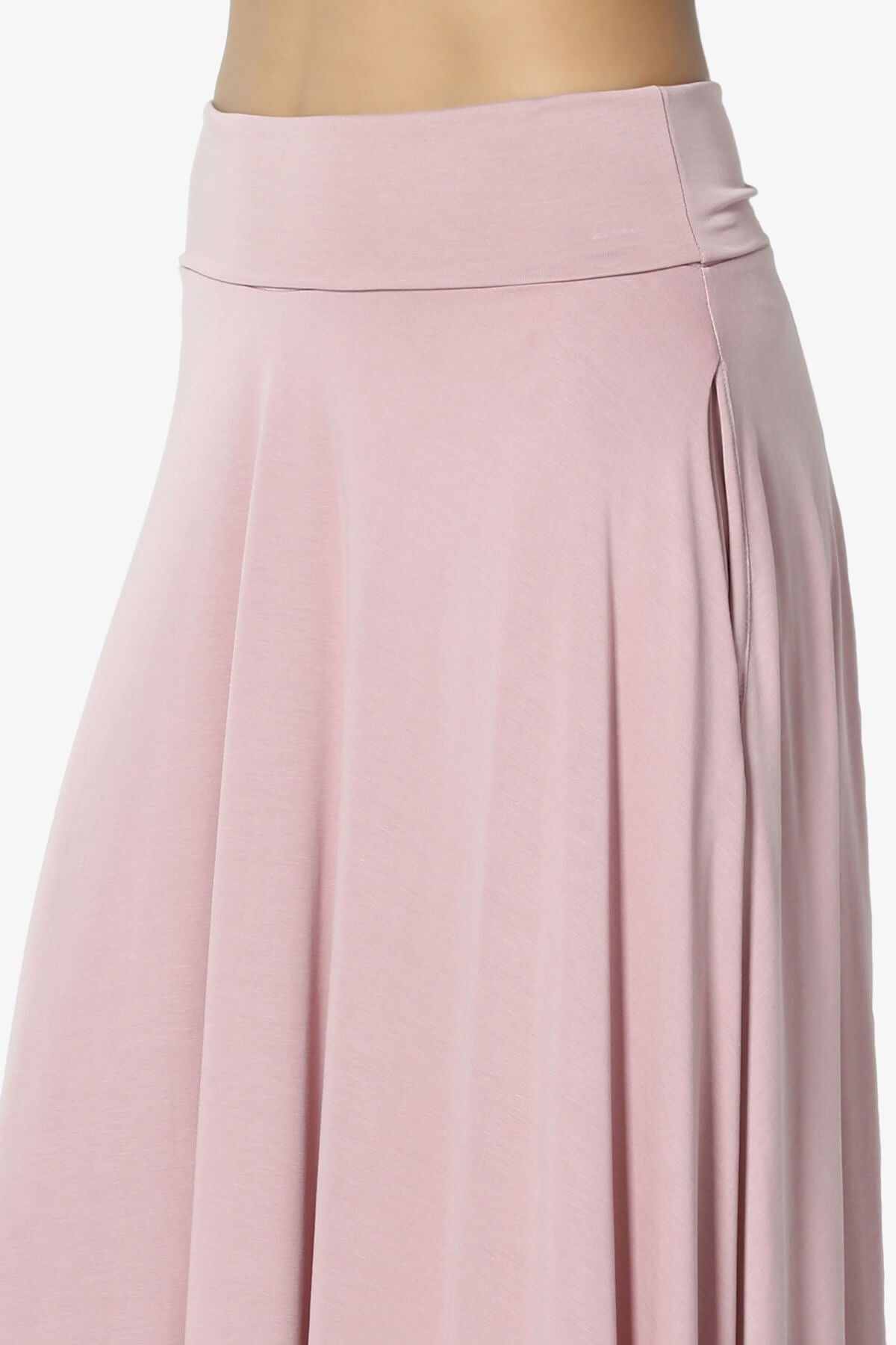 Jubilant Pocket Swing Midi Skirt MAUVE_5