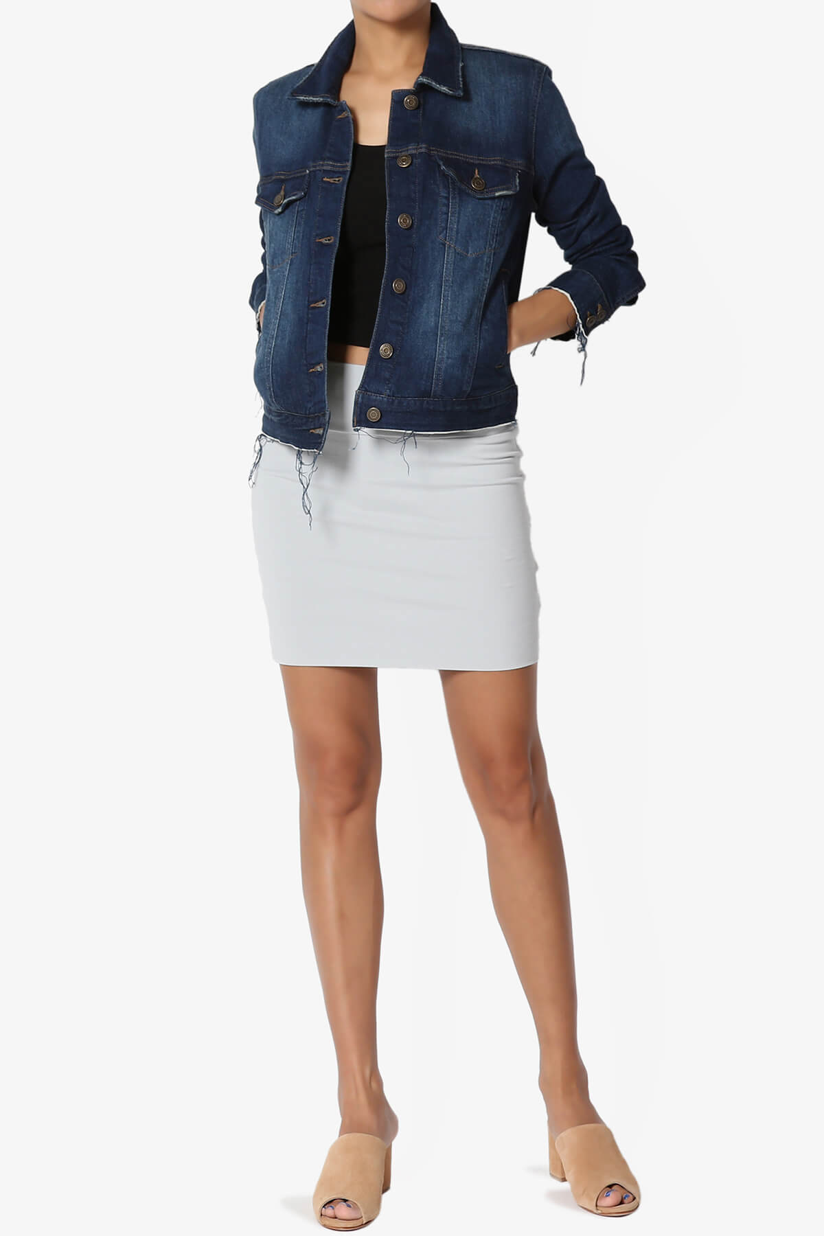 Randall Cotton Mini Skirt GREY MIST_6