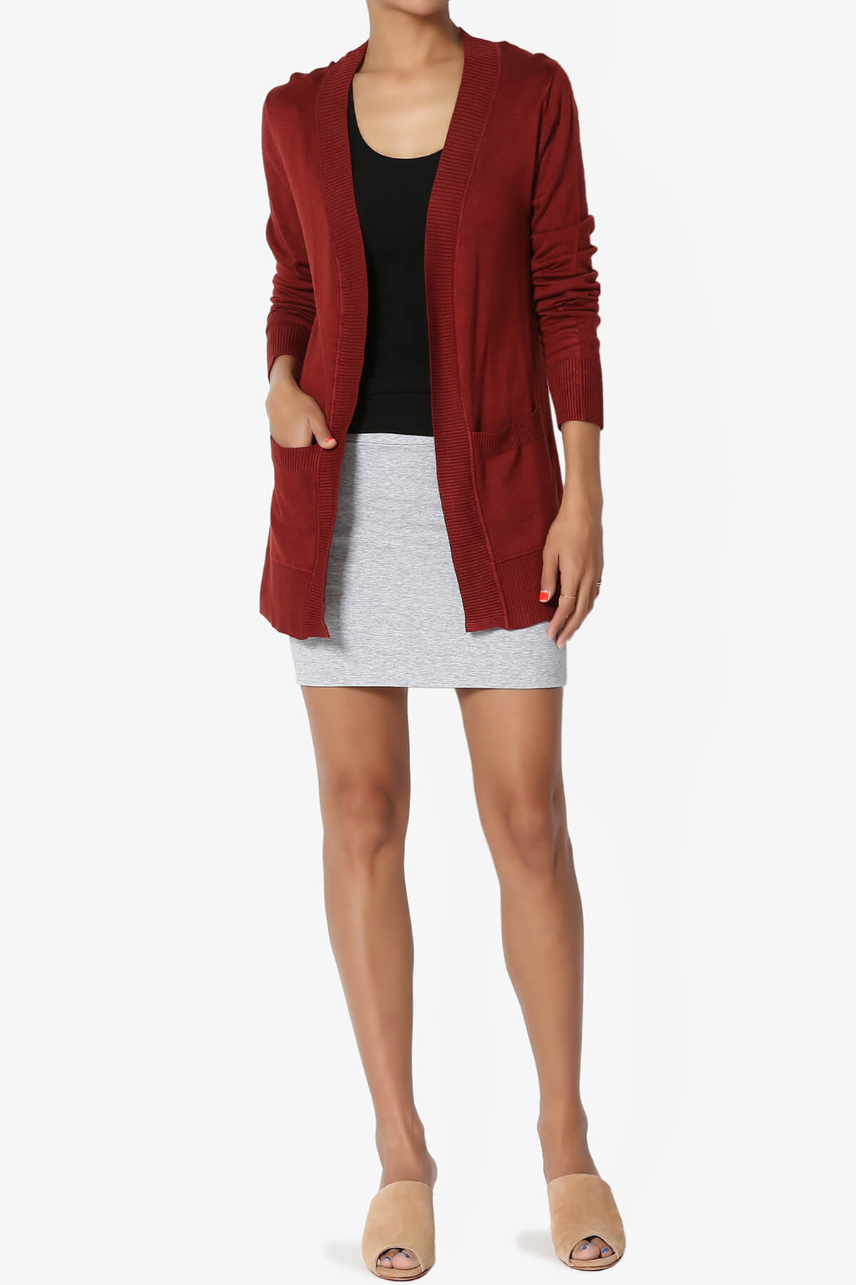 Randall Cotton Mini Skirt HEATHER GREY_6