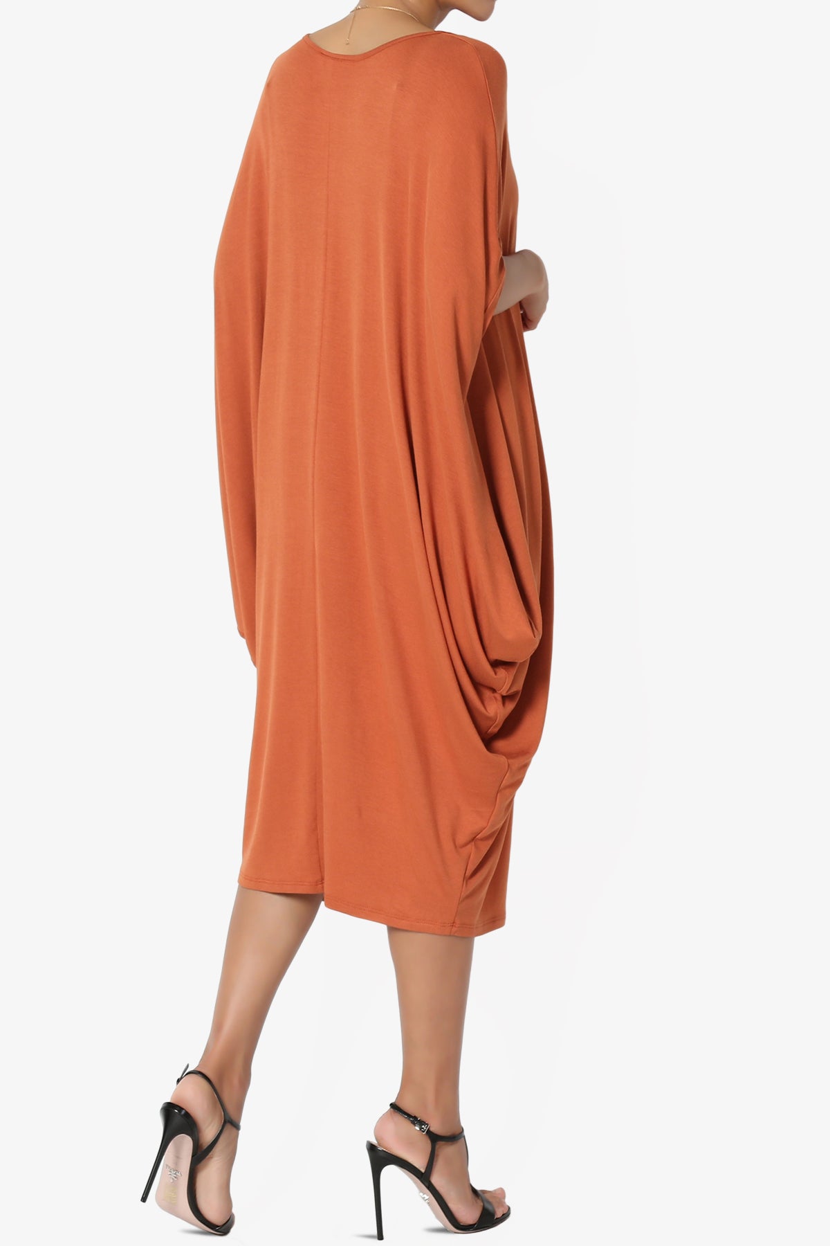 Kandi Loose Batwing Draped Dress
