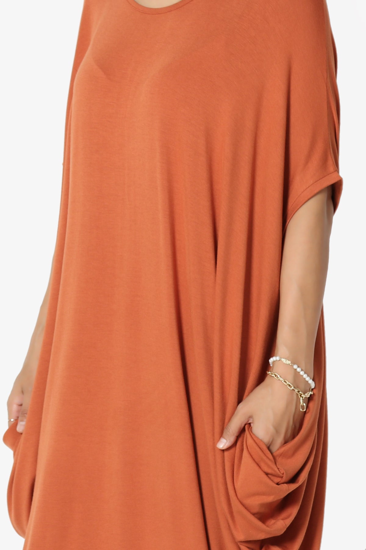 Kandi Loose Batwing Draped Dress