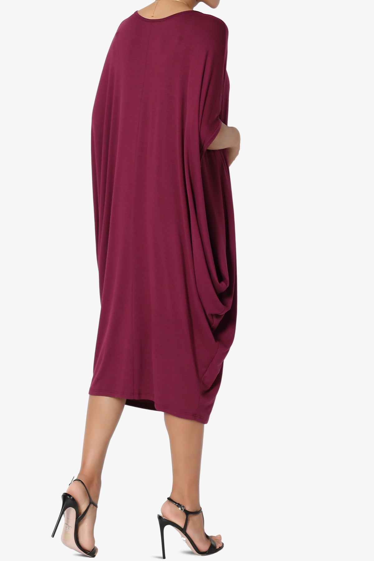 Kandi Loose Batwing Draped Dress