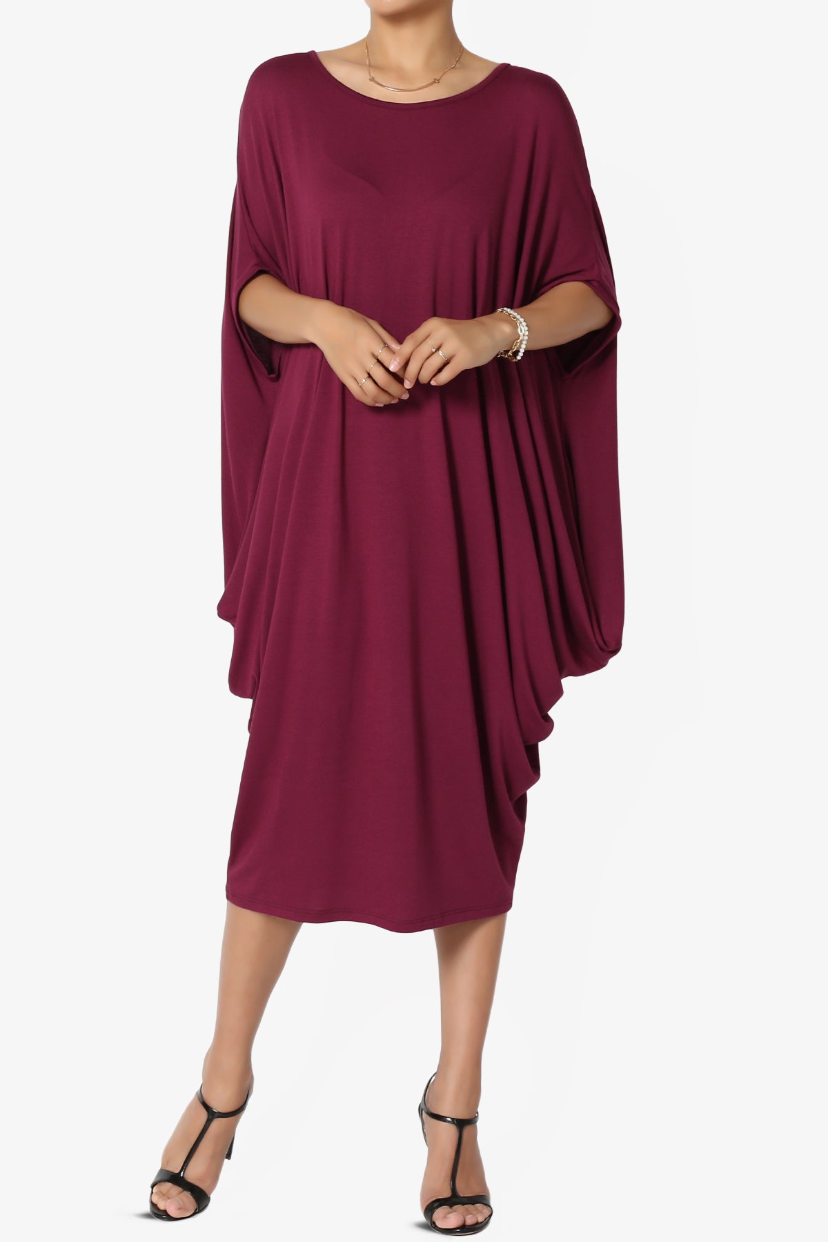 Kandi Loose Batwing Draped Dress