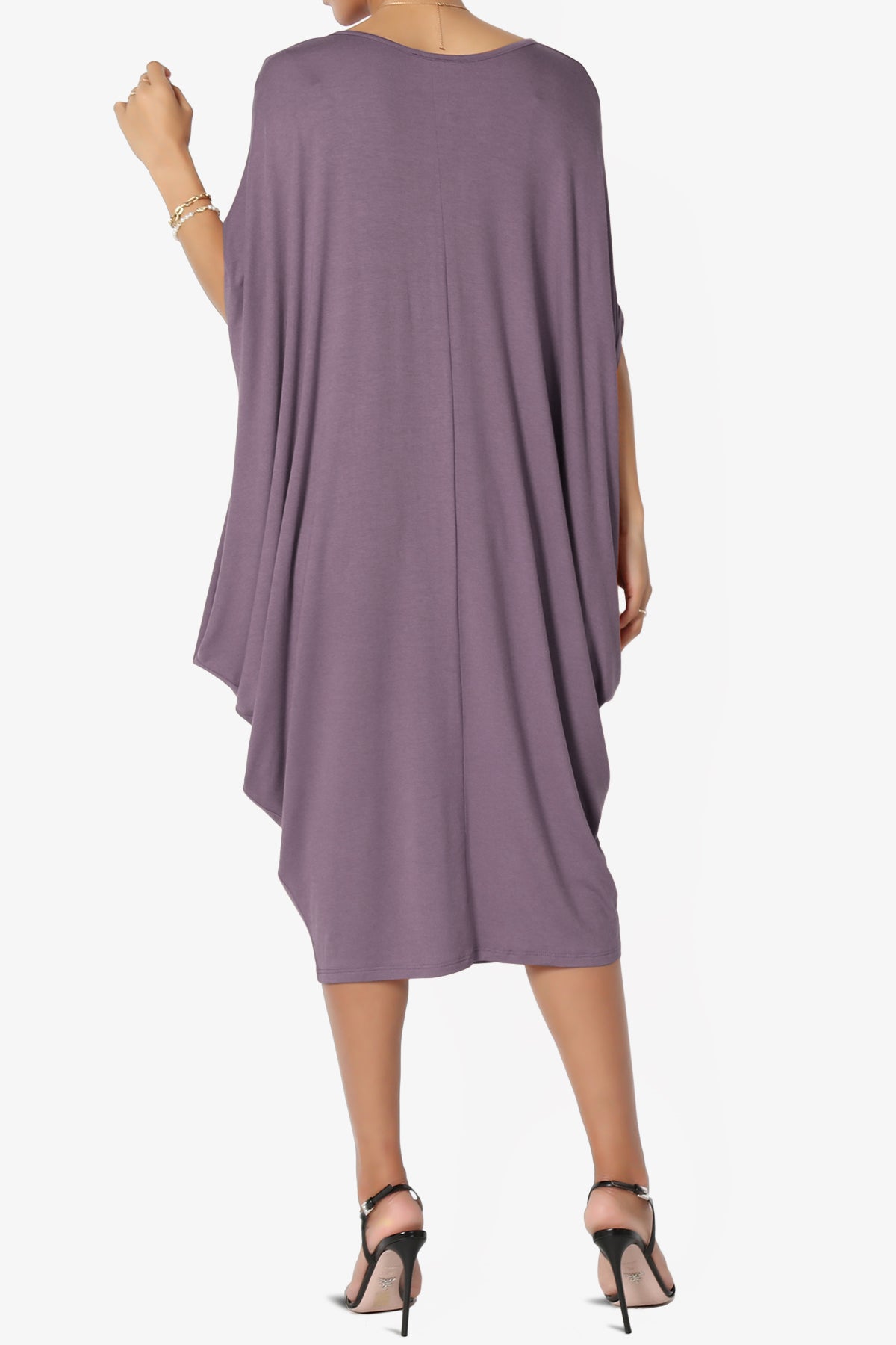 Kandi Loose Batwing Draped Dress