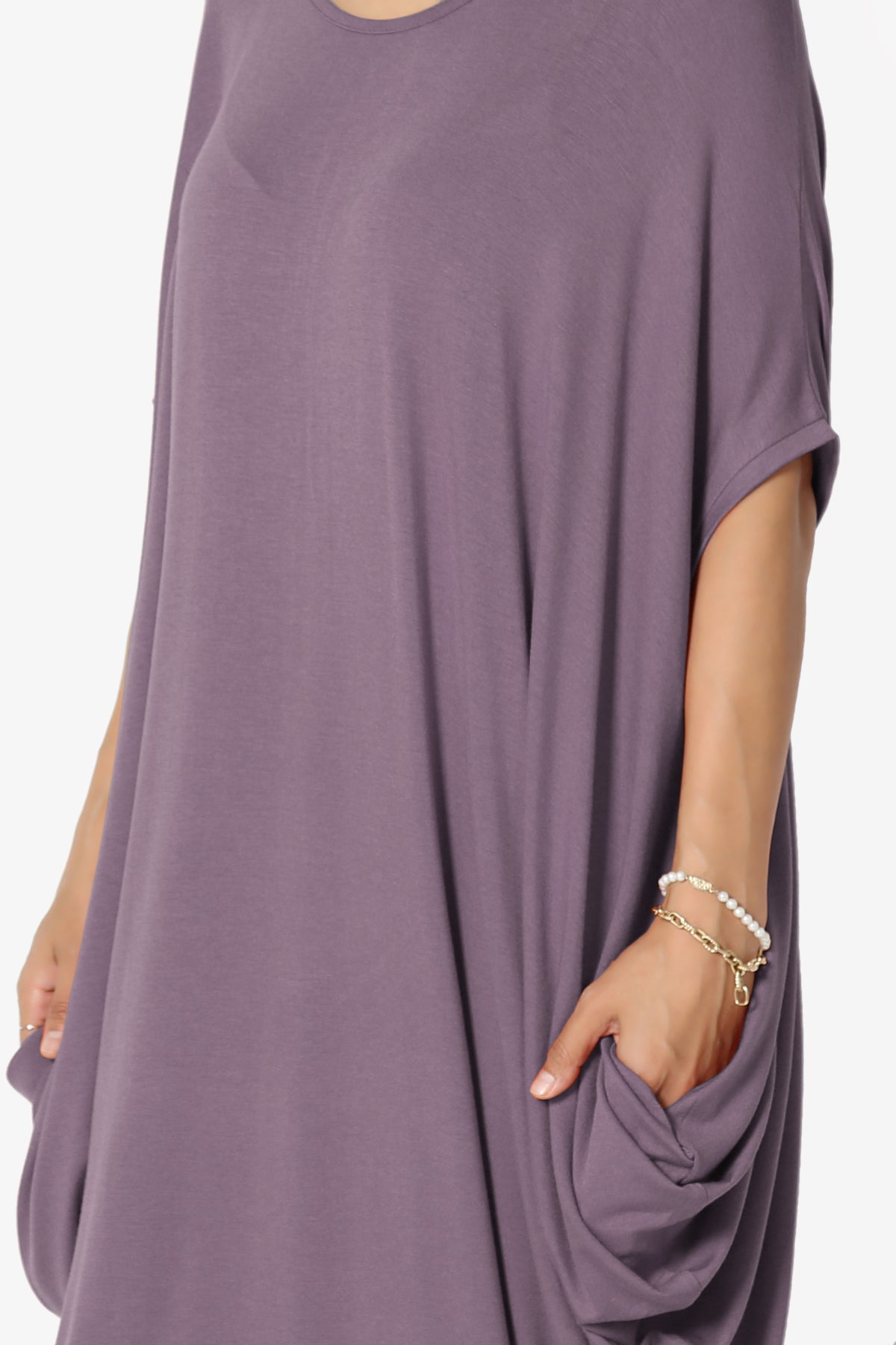 Kandi Loose Batwing Draped Dress
