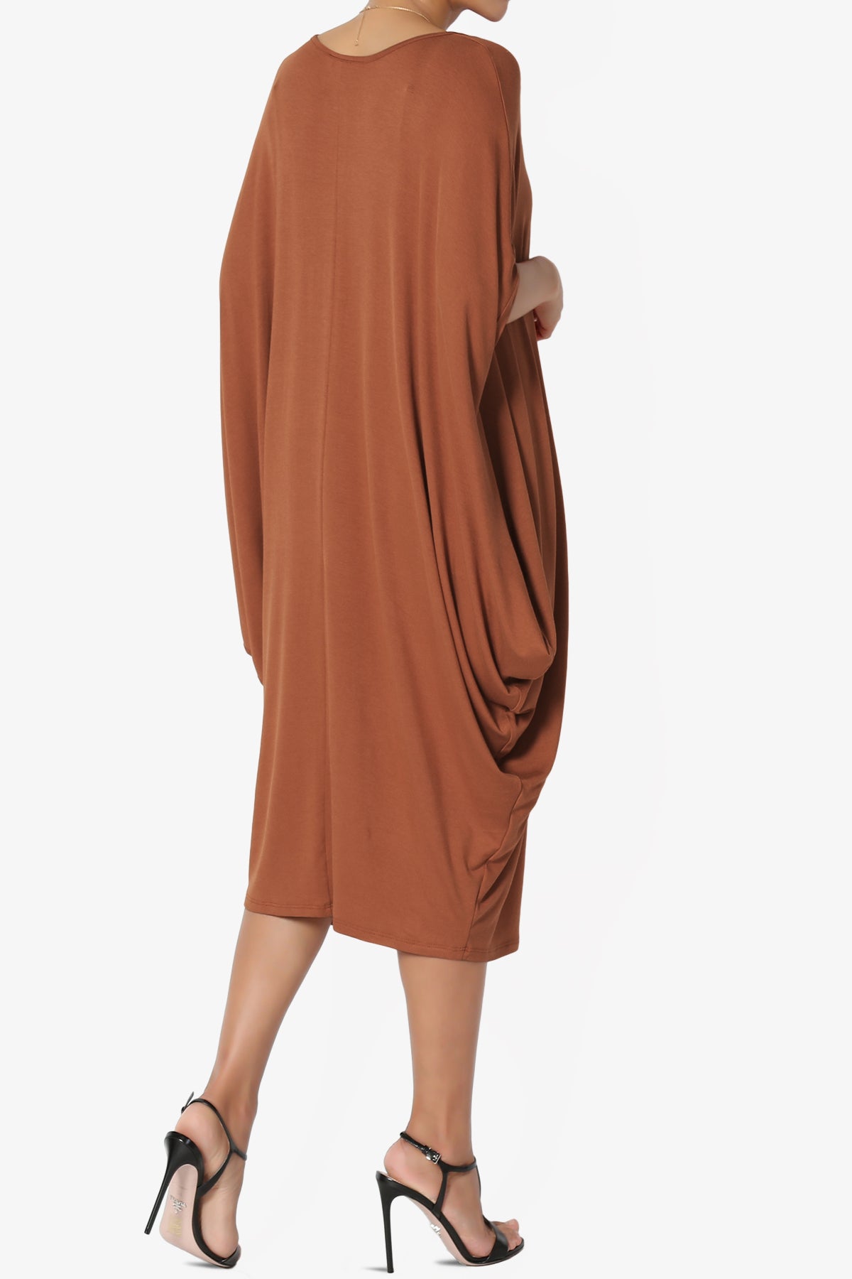 Kandi Loose Batwing Draped Dress