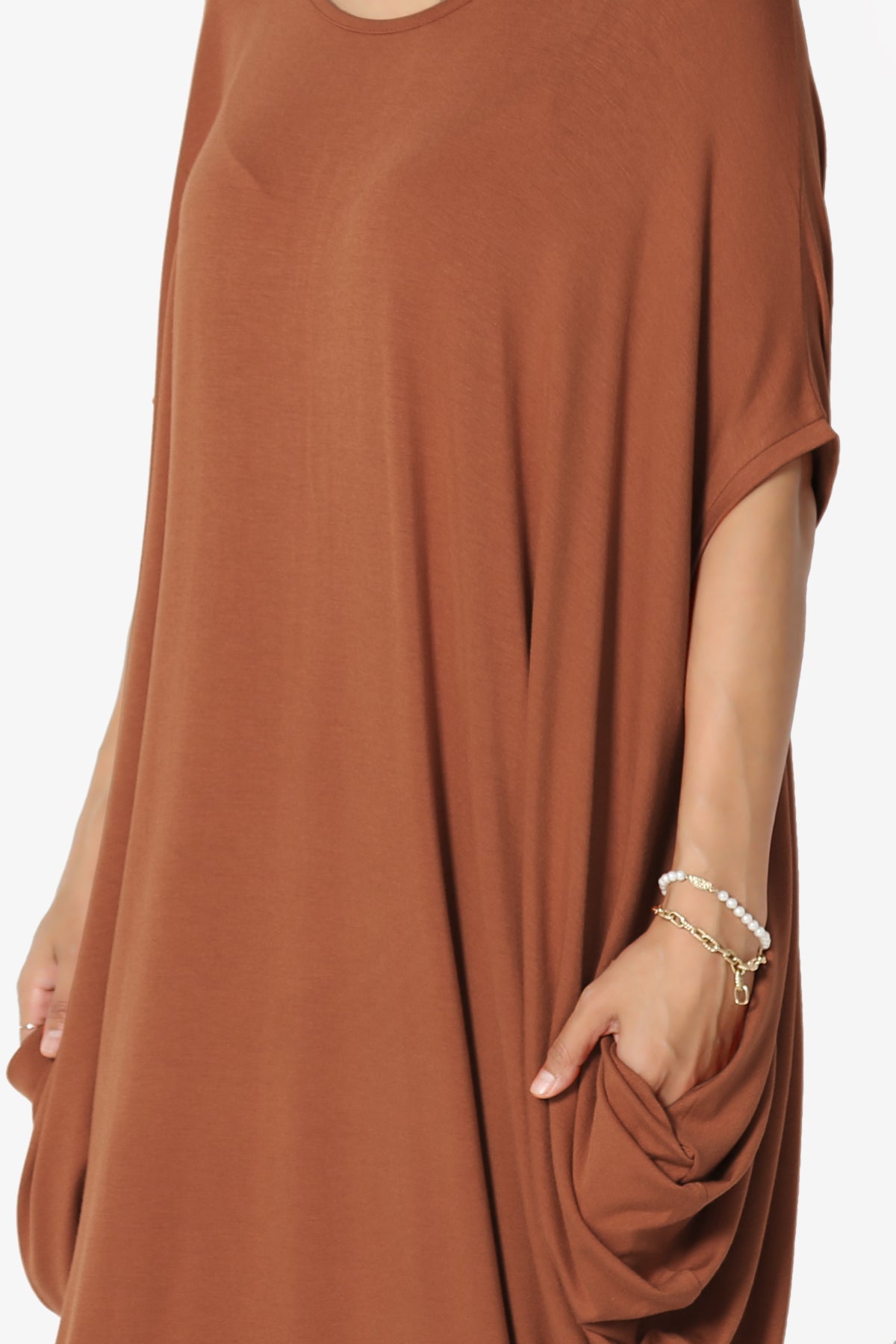 Kandi Loose Batwing Draped Dress