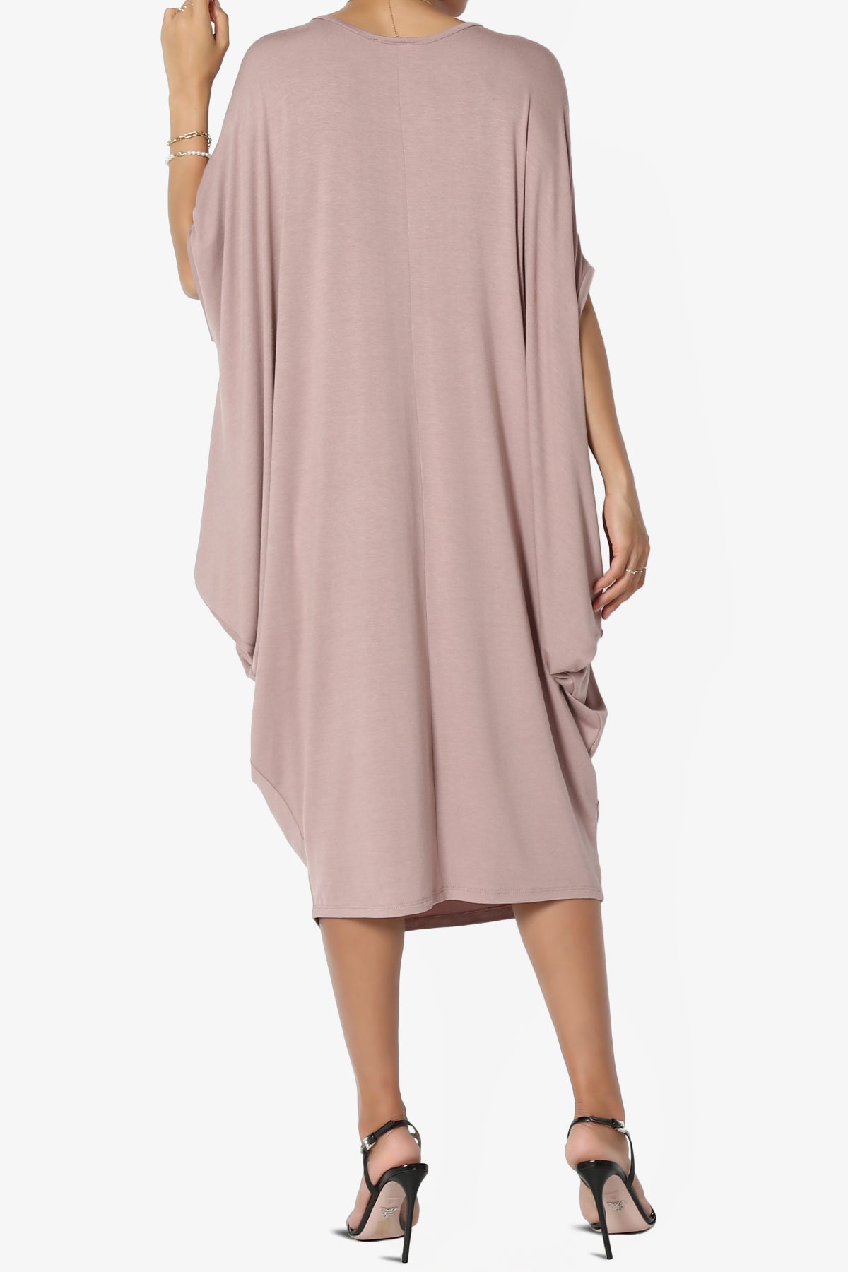 Kandi Loose Batwing Draped Dress