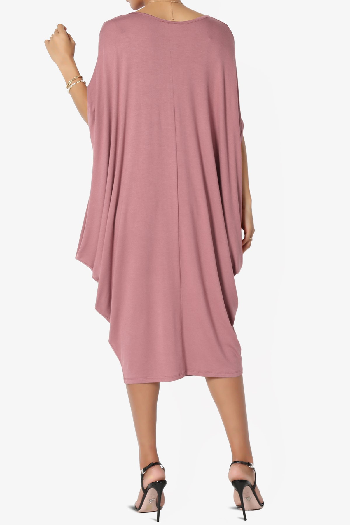Kandi Loose Batwing Draped Dress